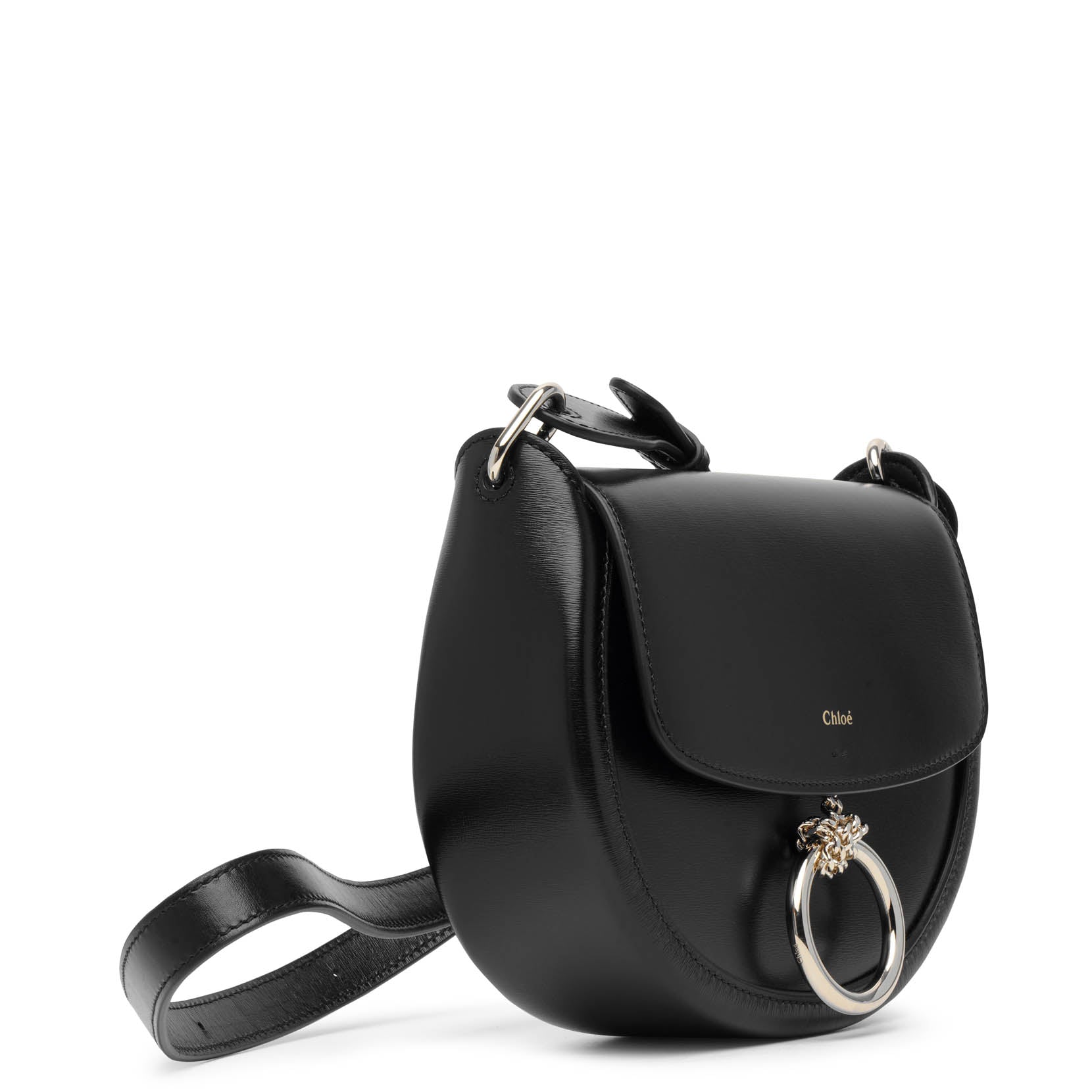 Arlene black leather crossbody bag