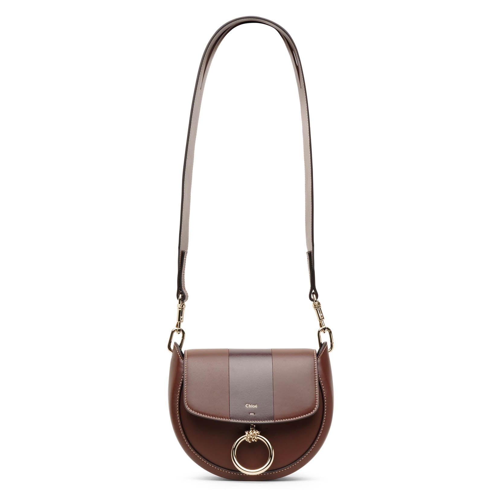 Arlene brown leather crossbody bag