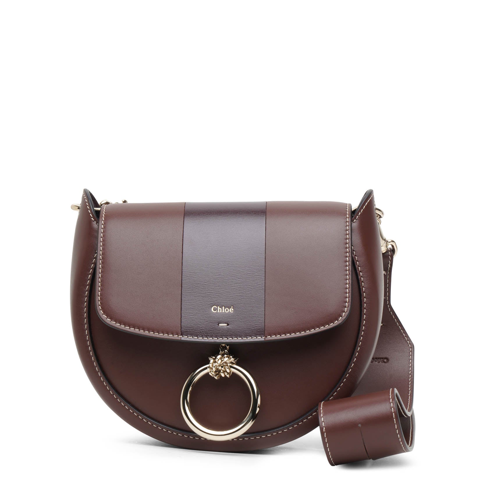 Arlene brown leather crossbody bag
