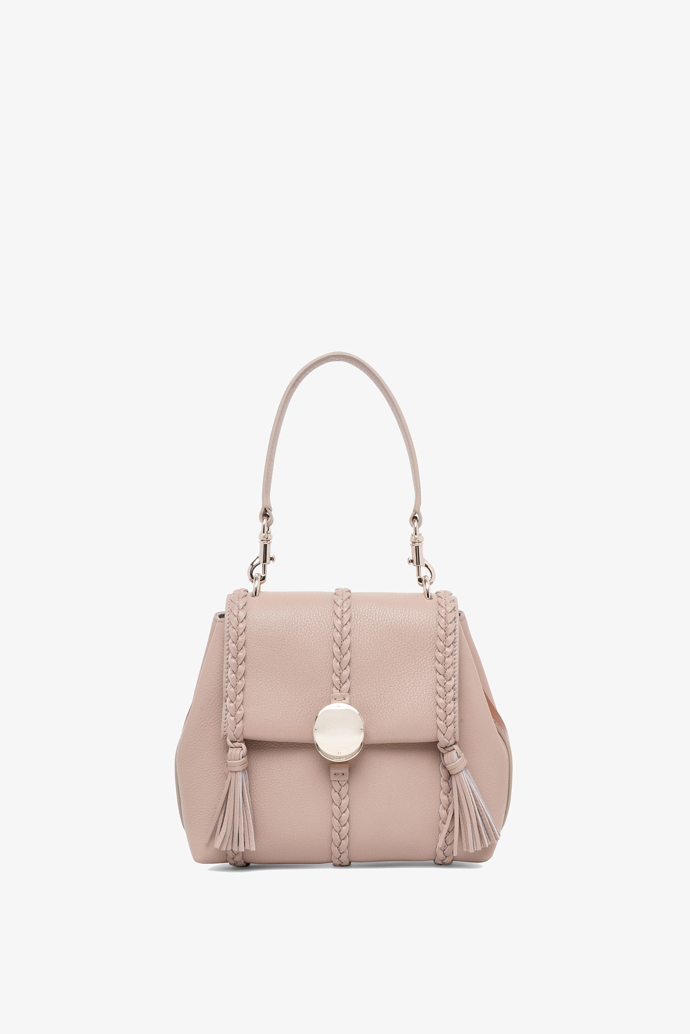 Penelope small beige leather bag
