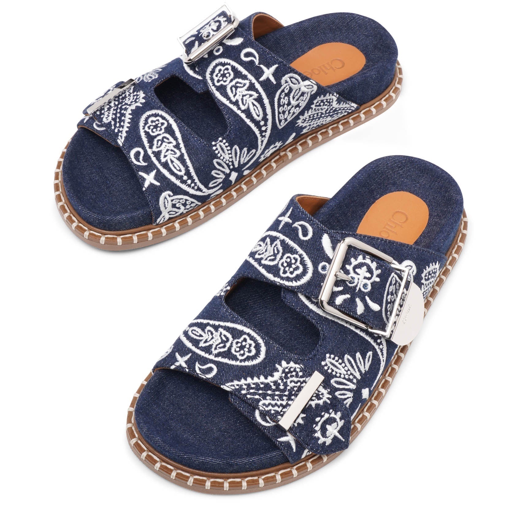 Rebecca denim flats