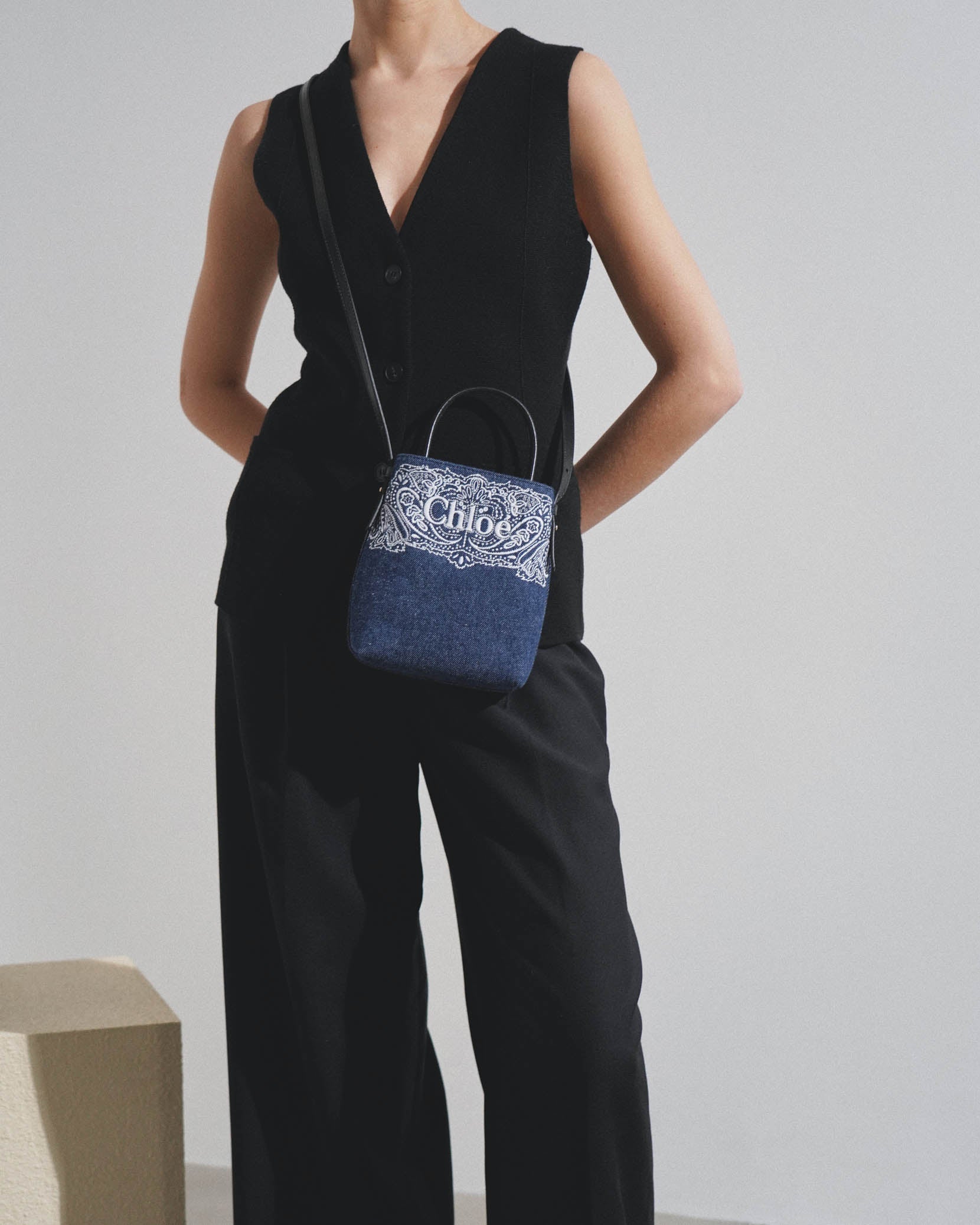 Chloe sense denim bag