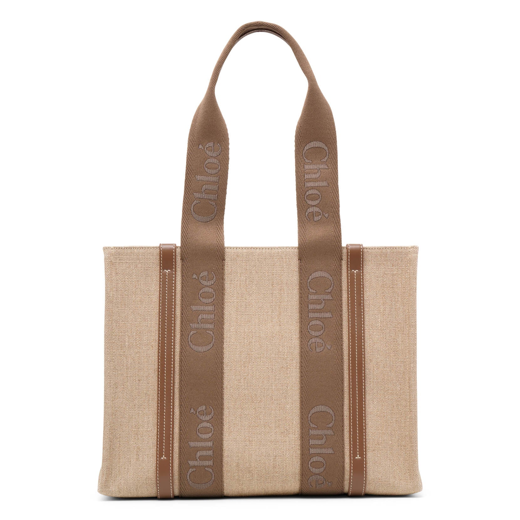 Woody dark brown medium tote bag