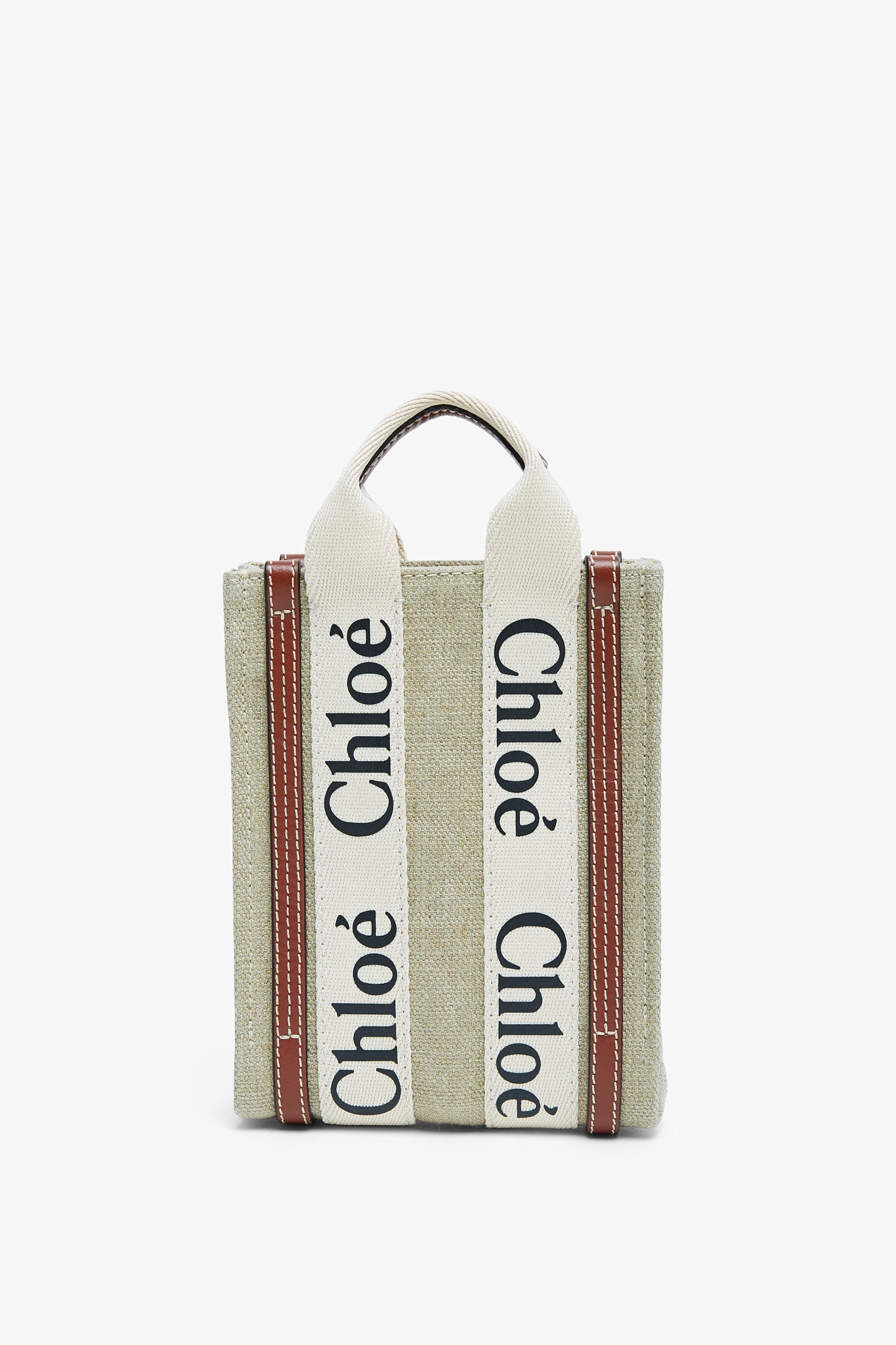 Woody white and brown mini bag