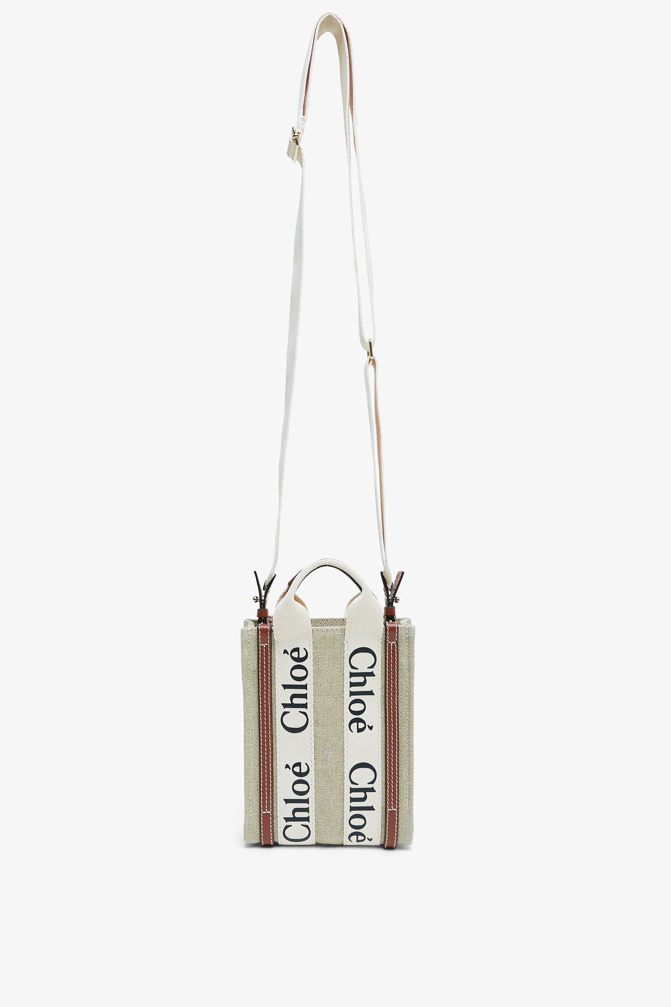 Woody white and brown mini bag