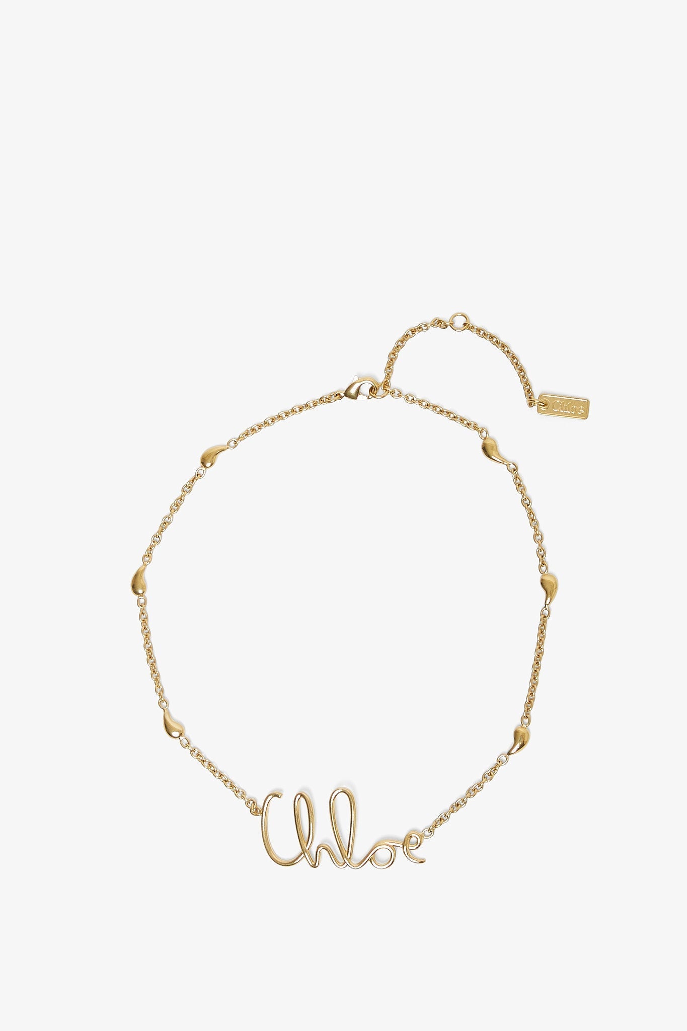 C Chloe gold necklace