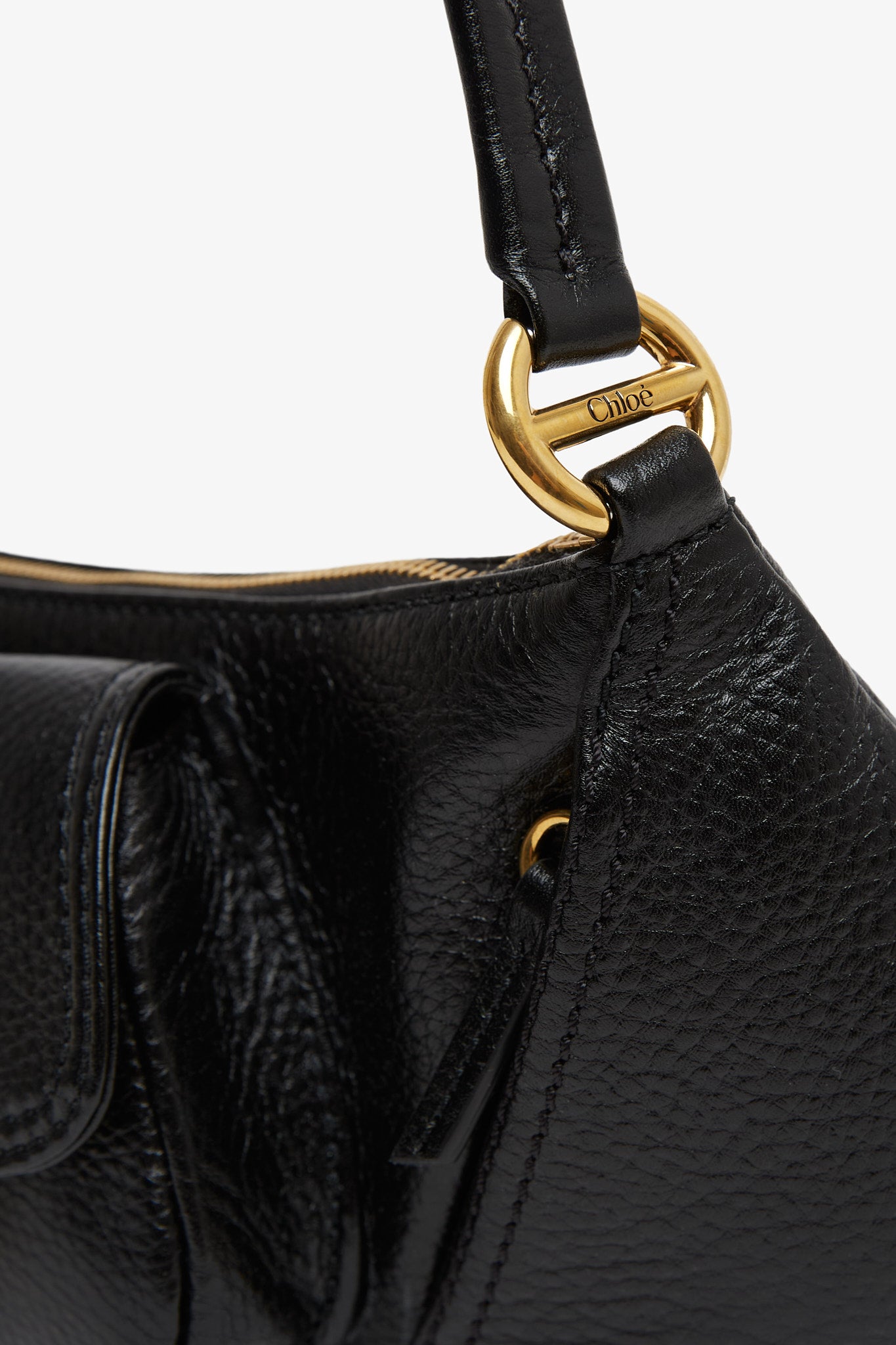 The 99 black leather shoulder bag