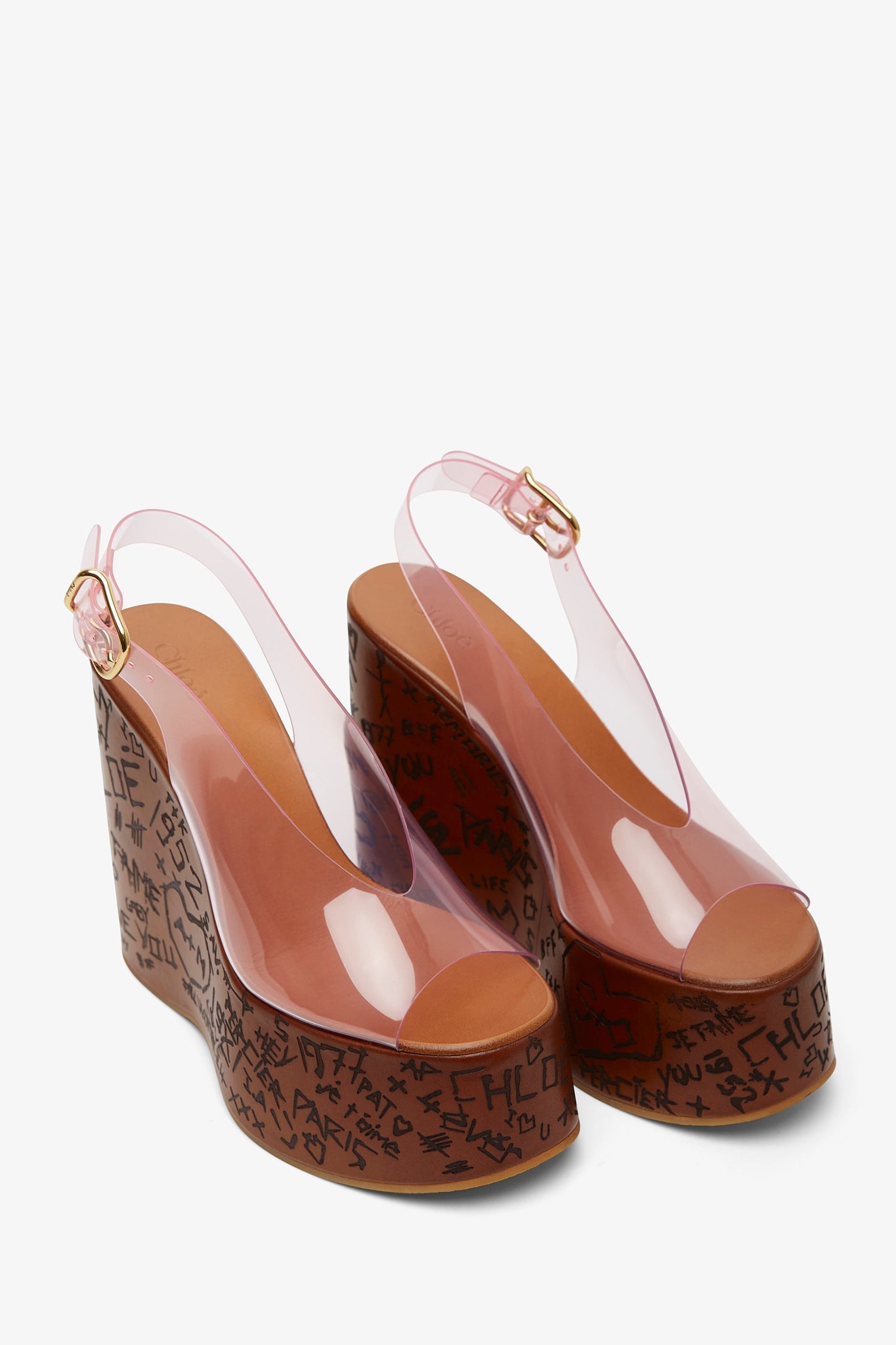 Maxime plexi pink sandals