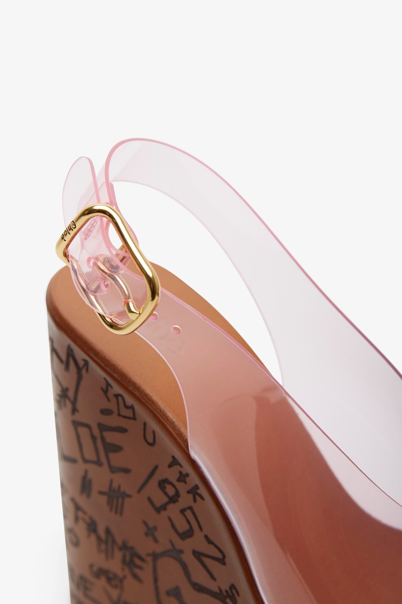 Maxime plexi pink sandals