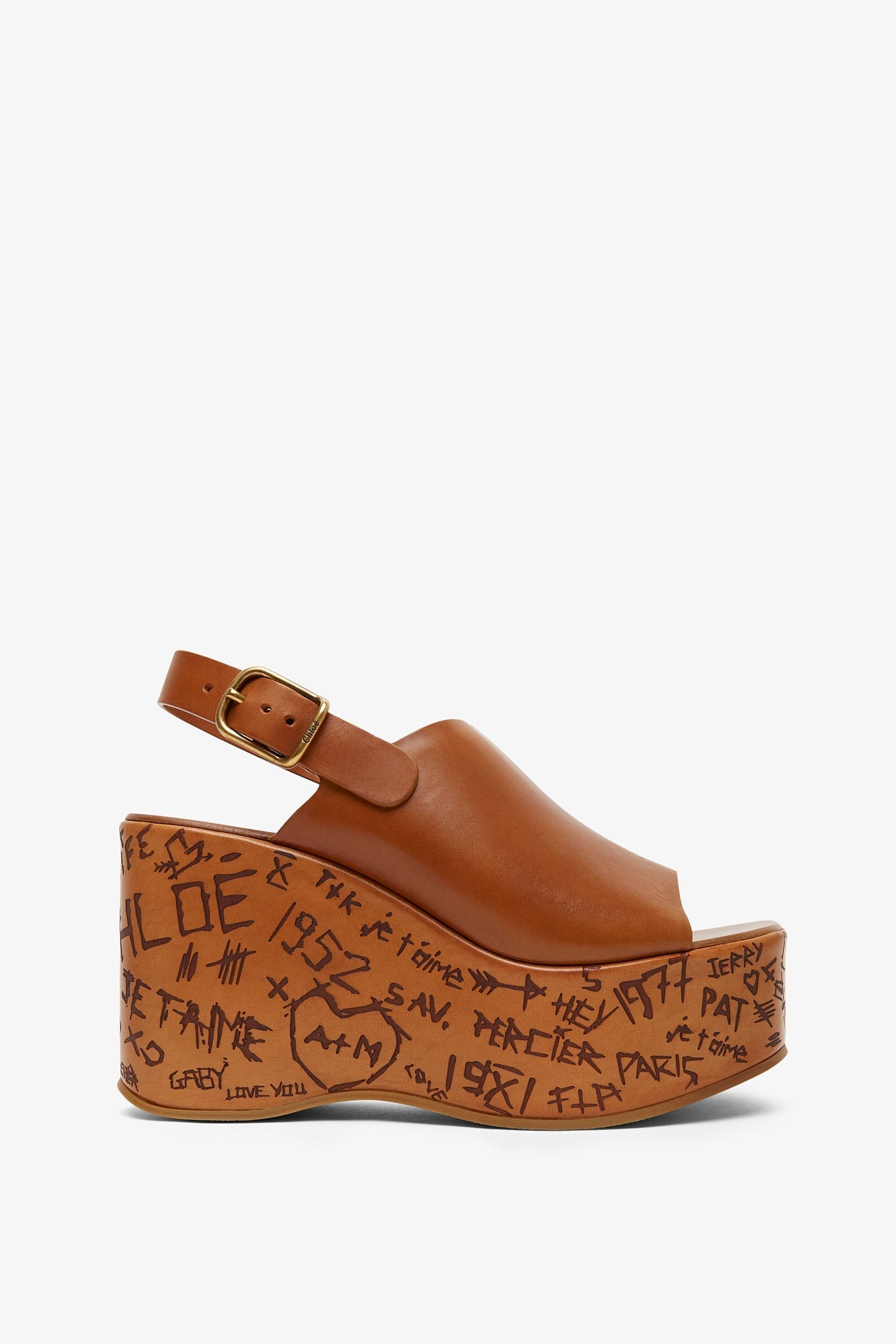 Maxime brown leather sandals
