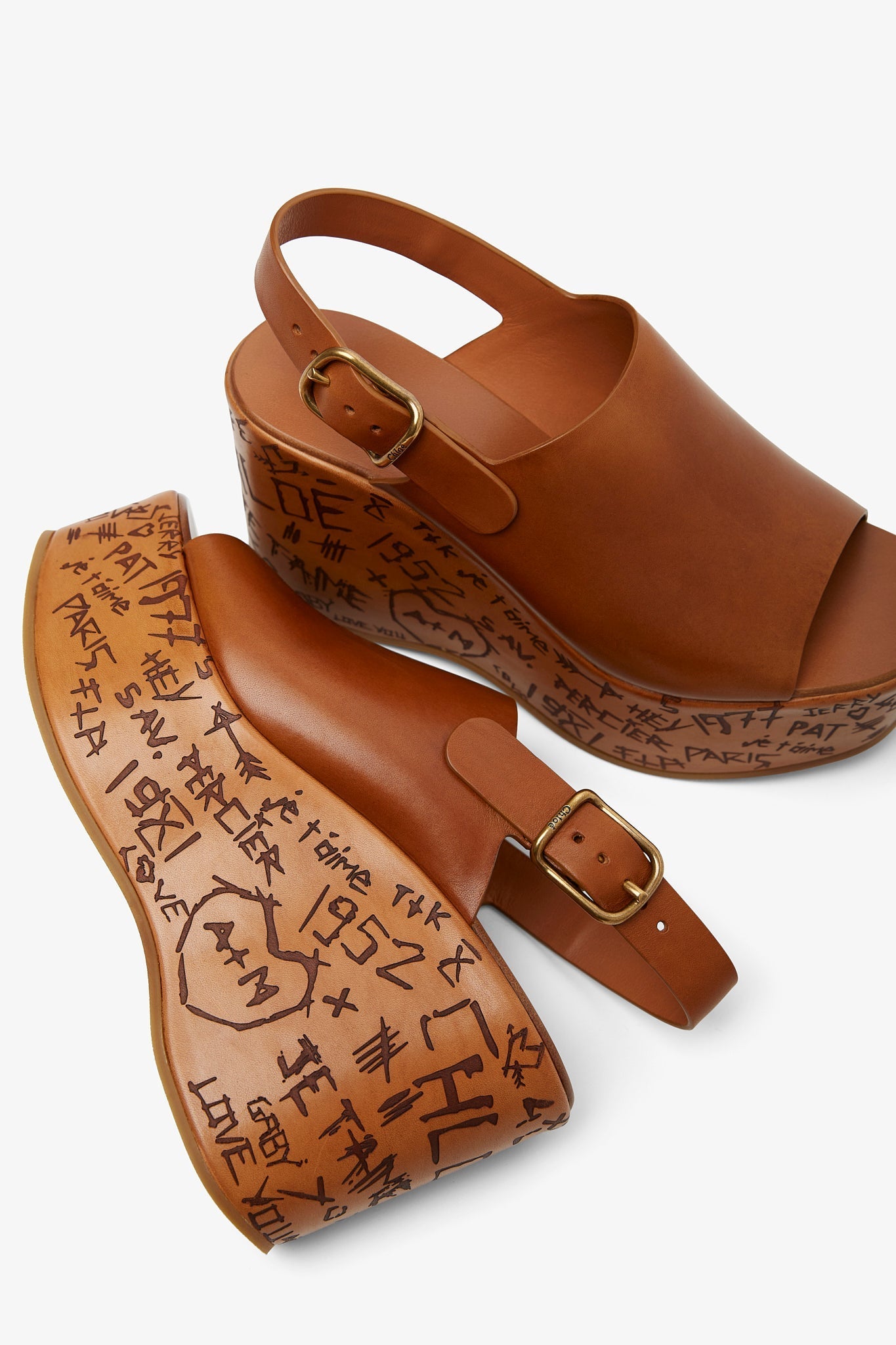 Maxime brown leather sandals