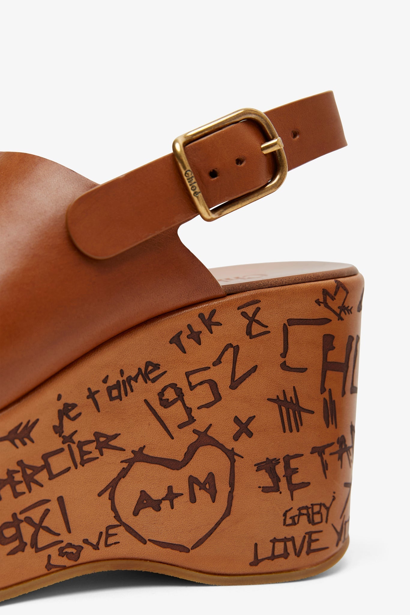 Maxime brown leather sandals