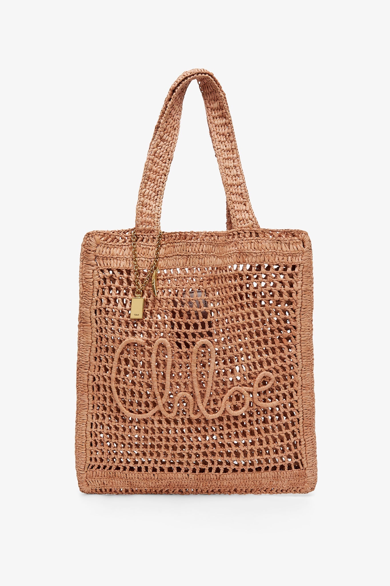 Summer banana beige raffia tote bag