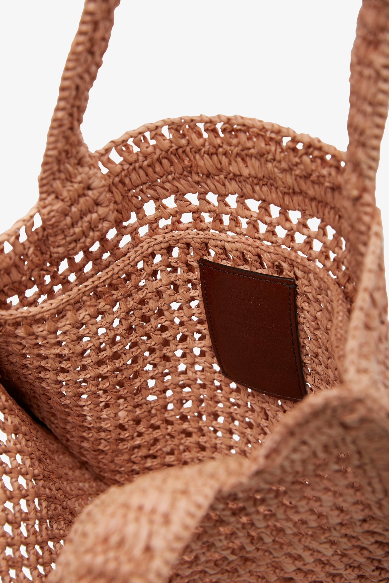 Summer banana beige raffia tote bag