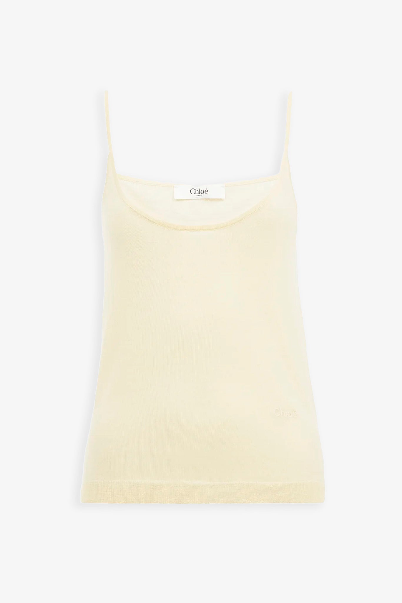 Wool knit tank top