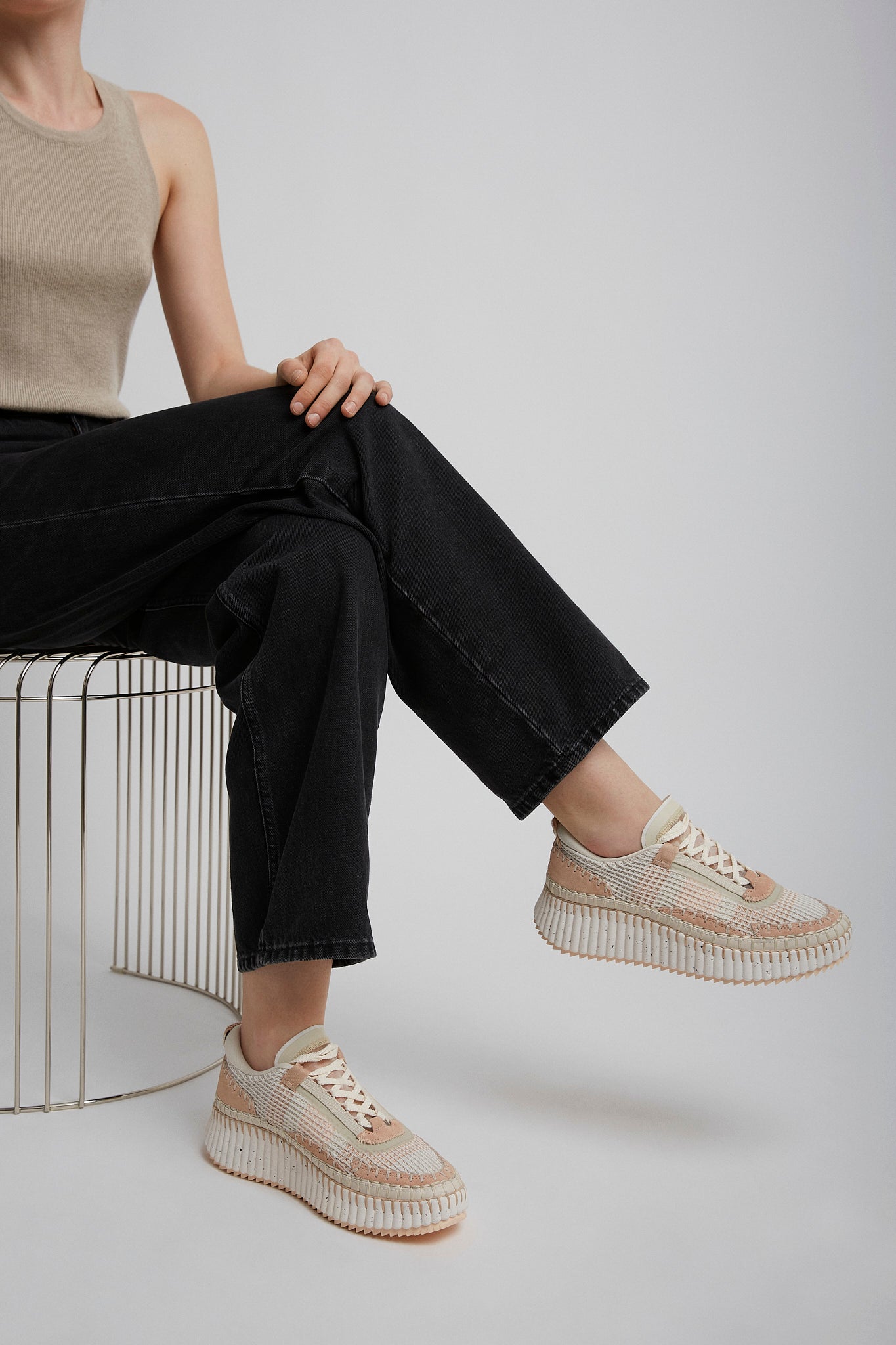 Nama light pink sneakers