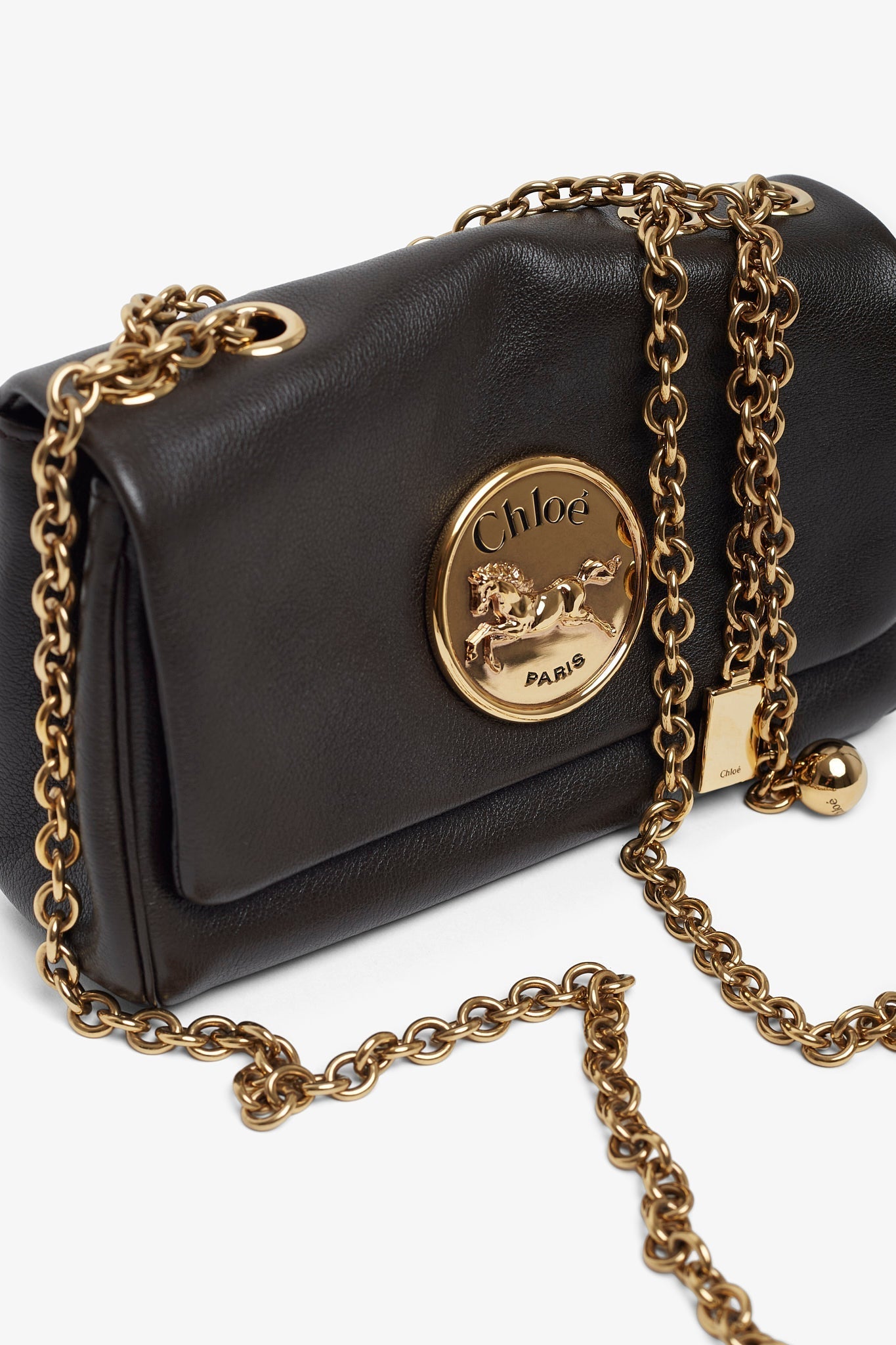 Chloe heritage dark brown shoulder bag