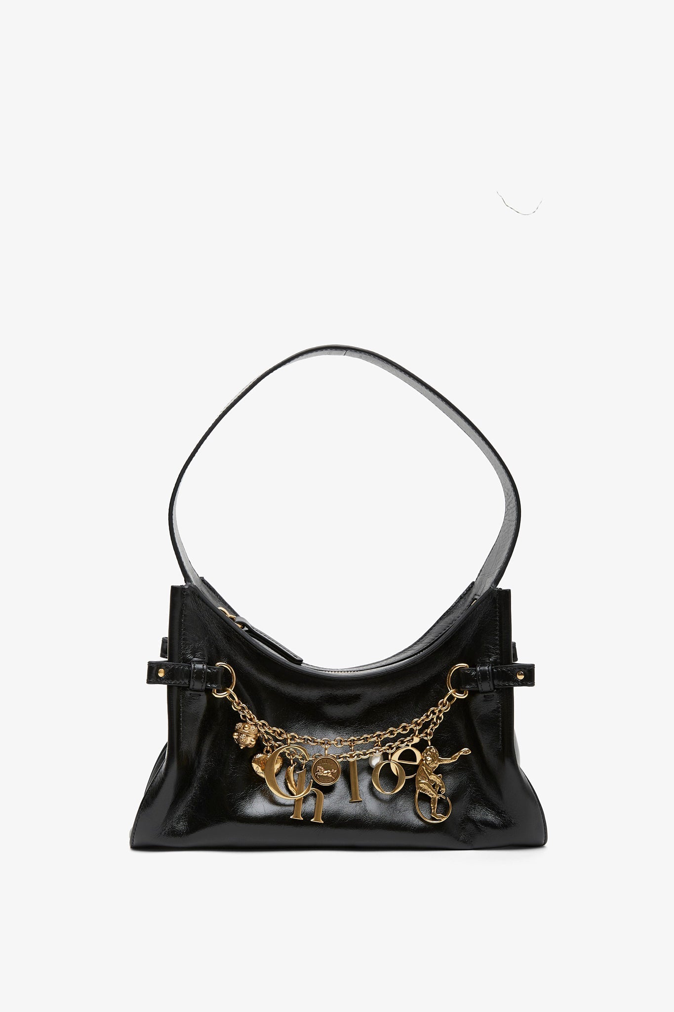 Chloe charms small black shoulder bag