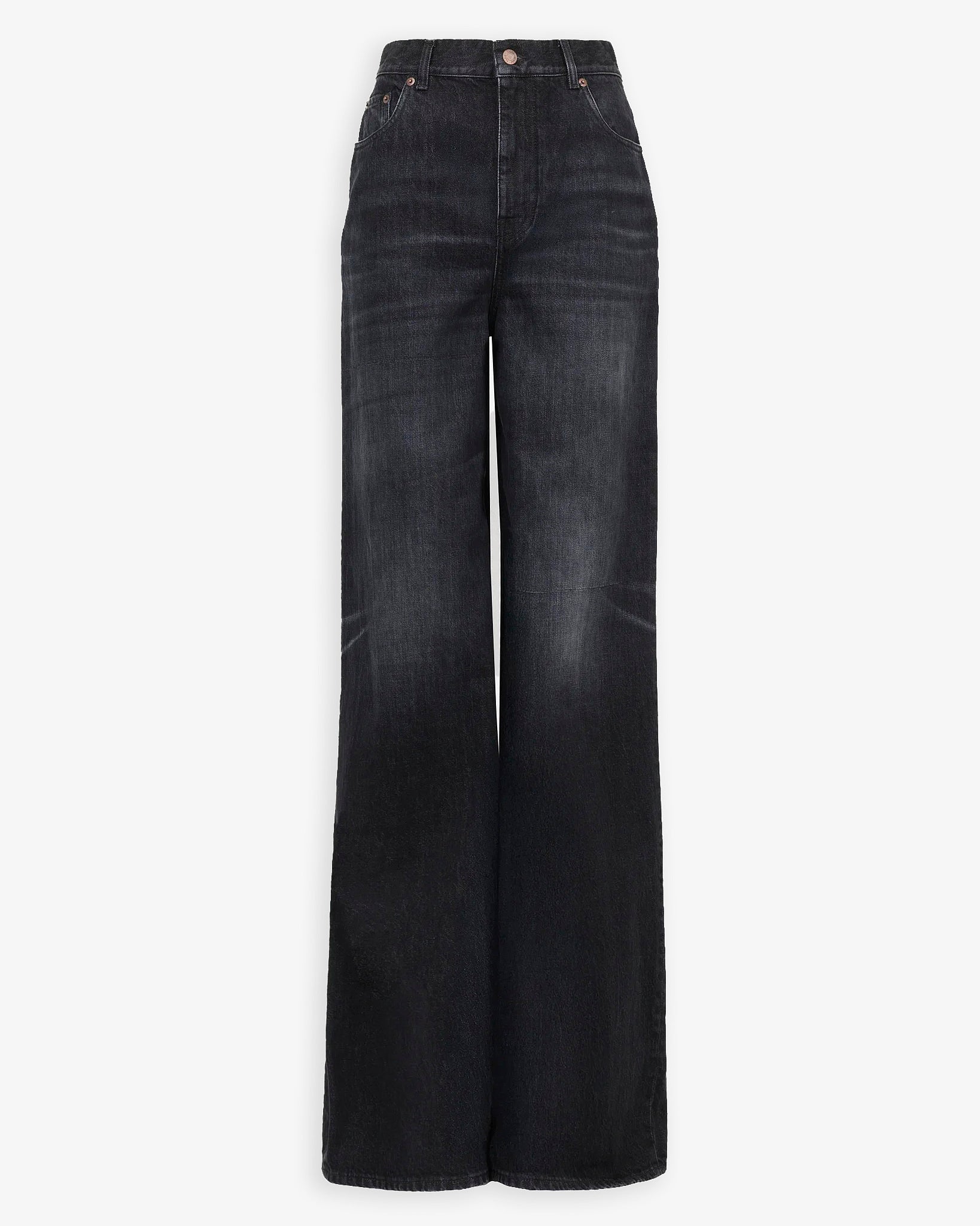 High rise dark jeans