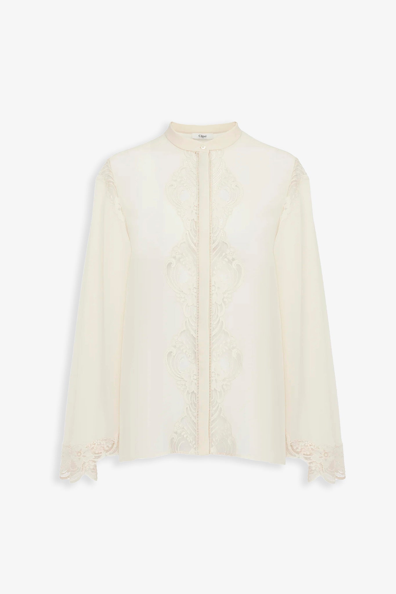 Fluid silk blouse