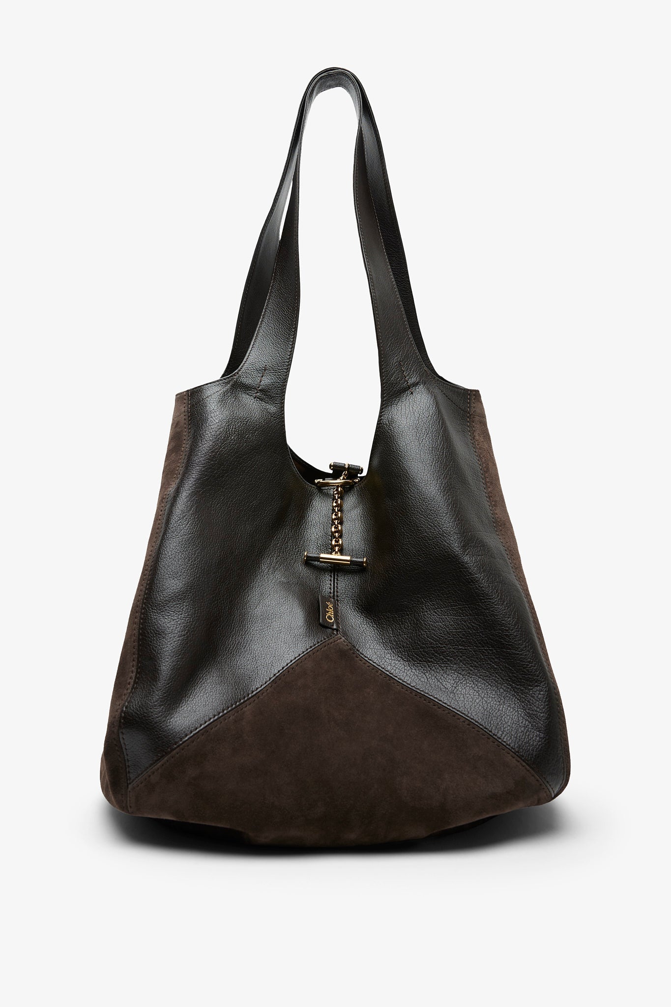 Chloe balloon dark brown bag