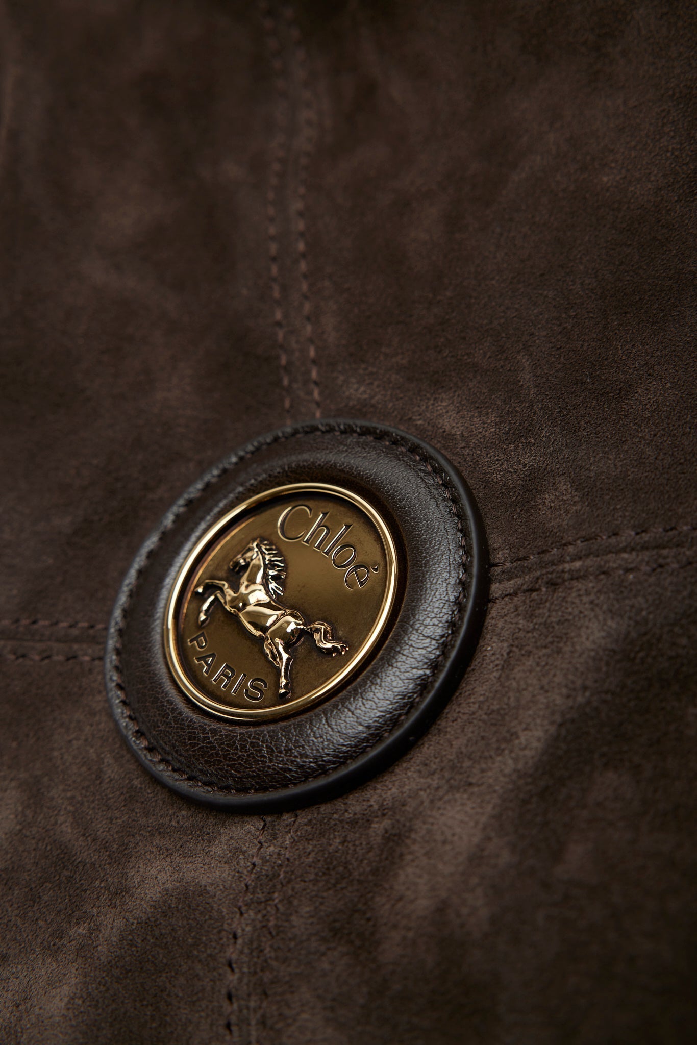 Chloe balloon dark brown bag