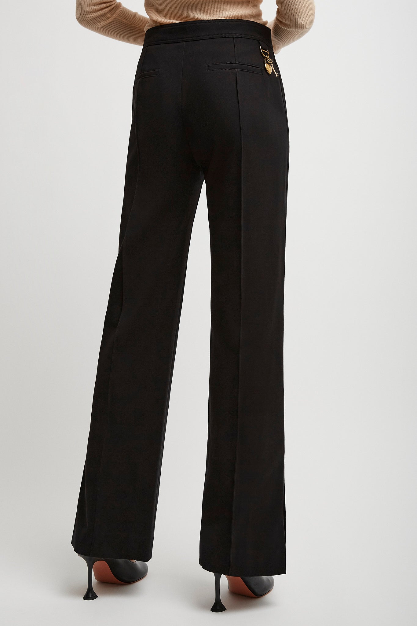 Tailored black trousers