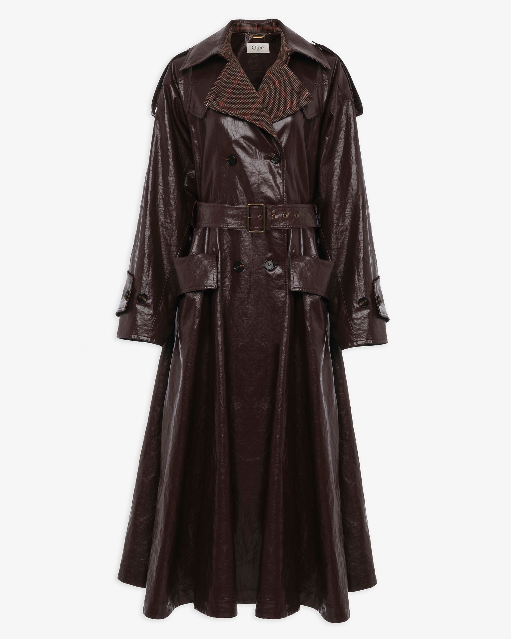 Double-breasted riding coat