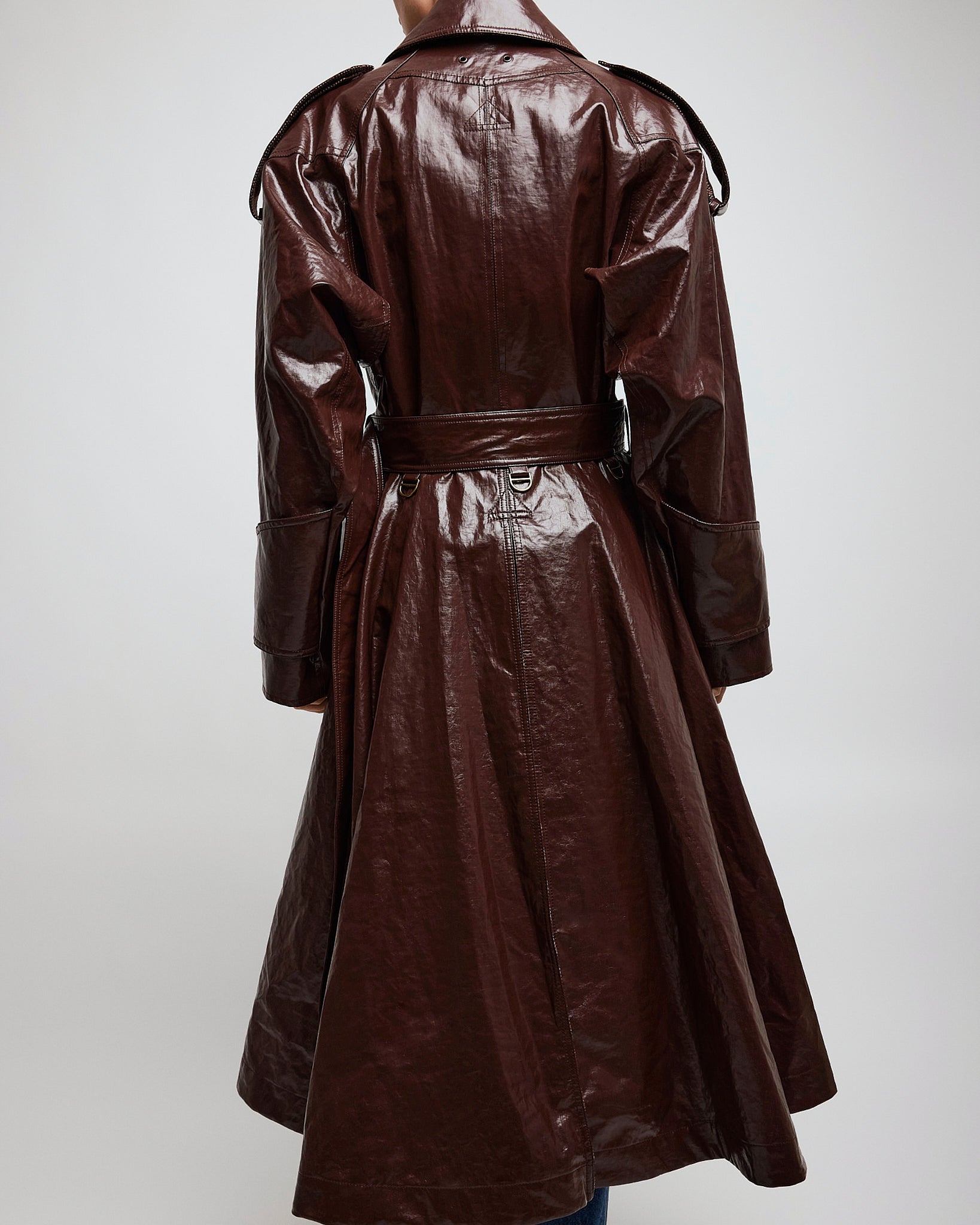 Double-breasted riding coat