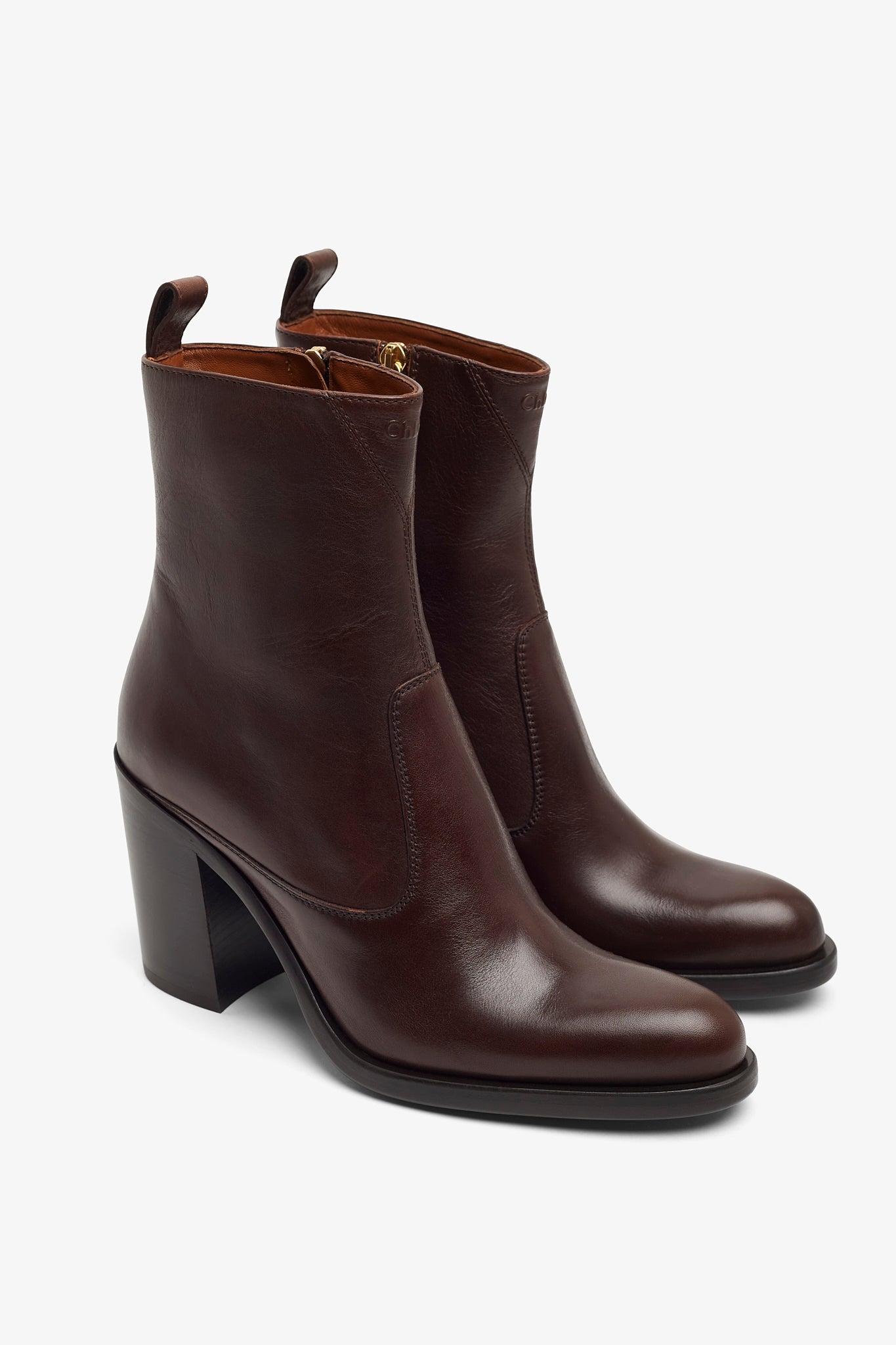 Phoenix dark brown leather boots