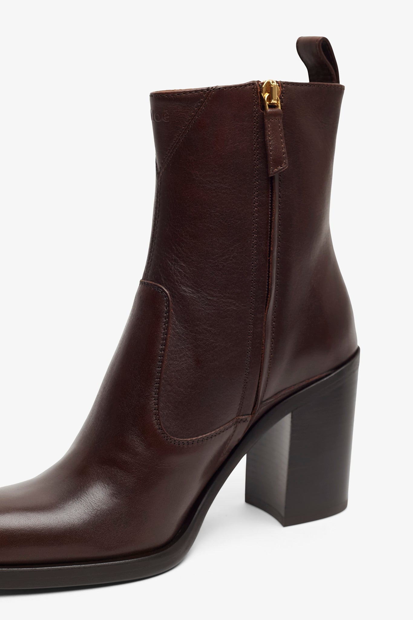 Phoenix dark brown leather boots