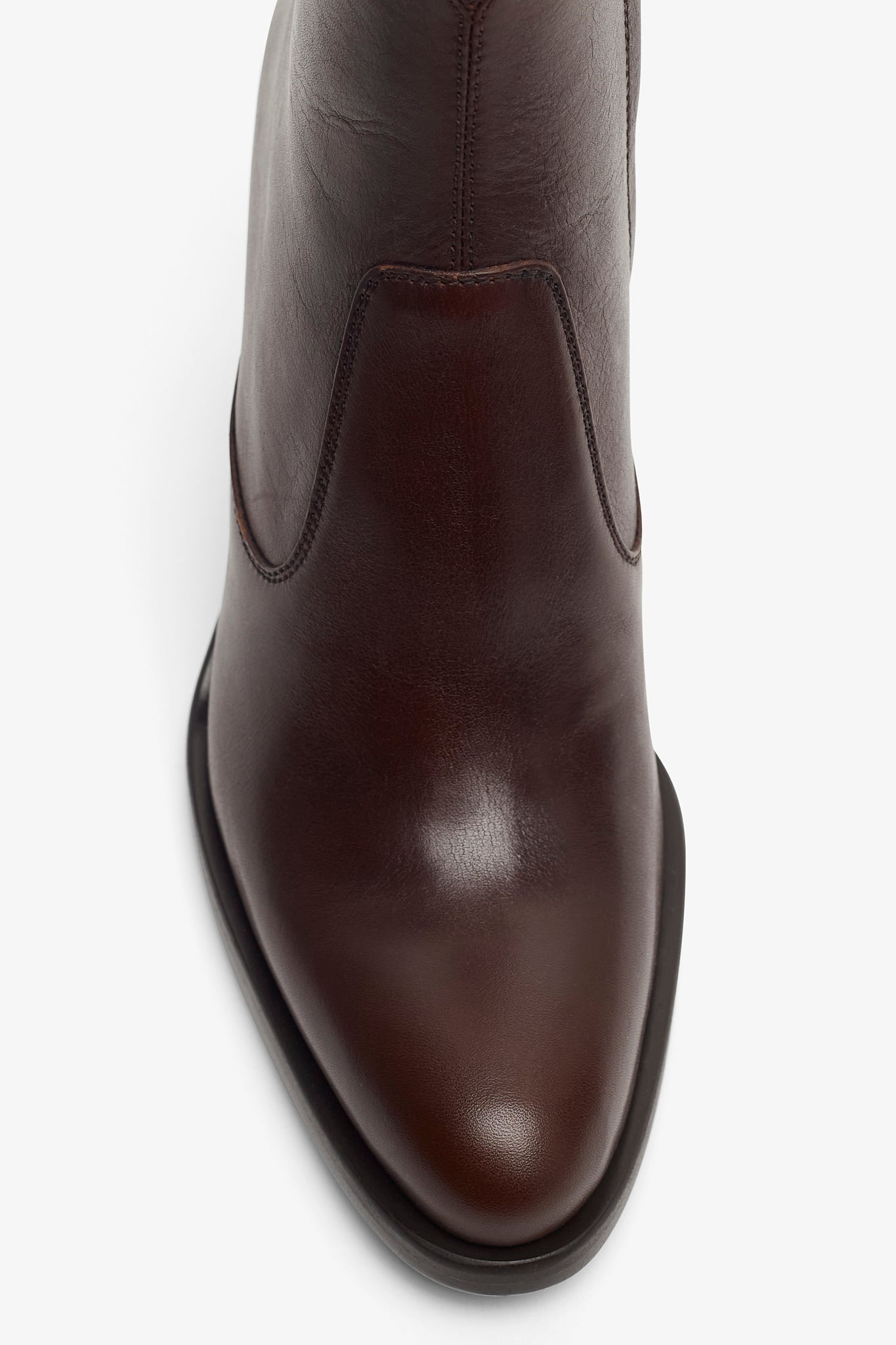 Phoenix dark brown leather boots