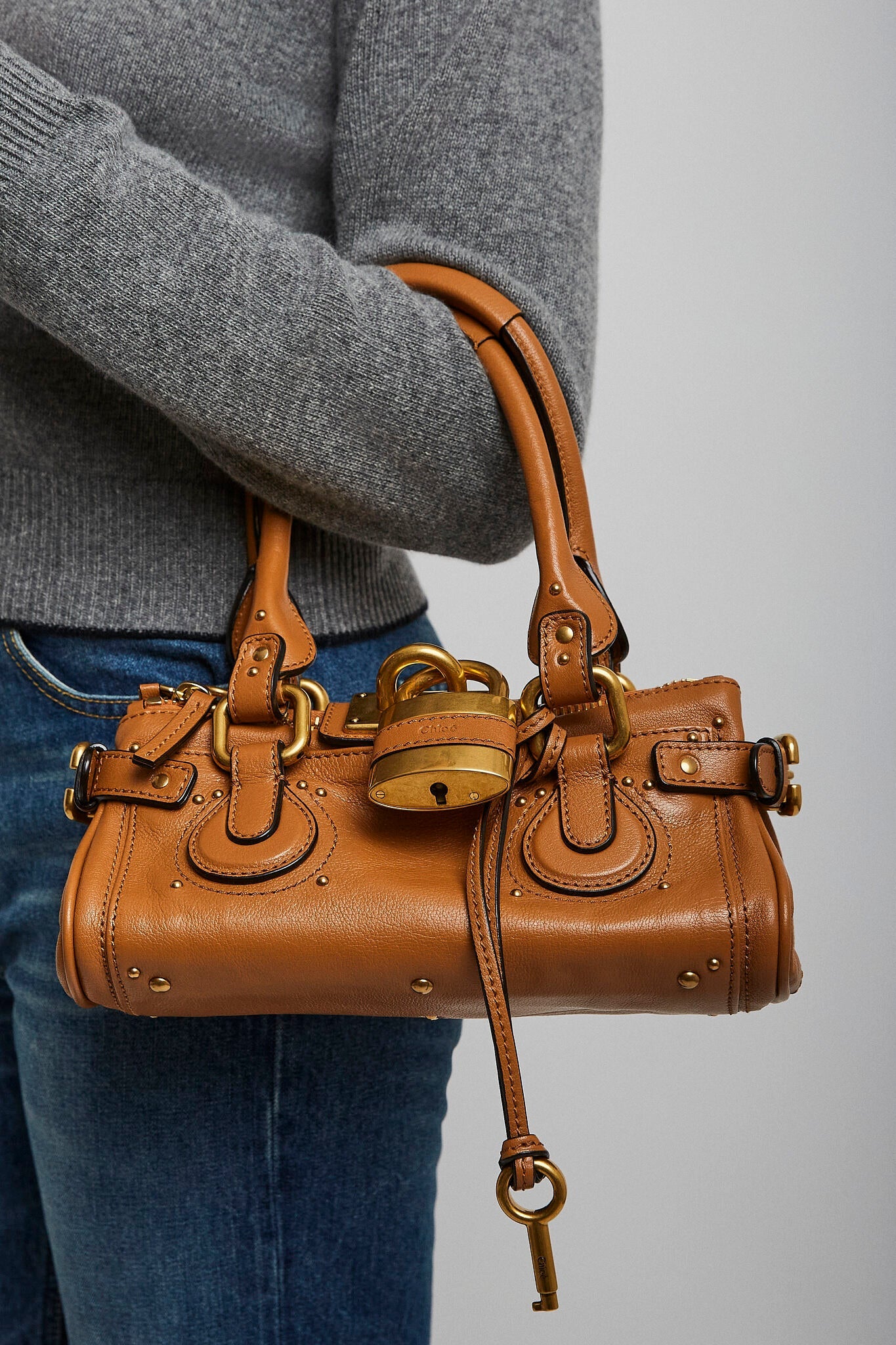 Paddington small brown leather bag