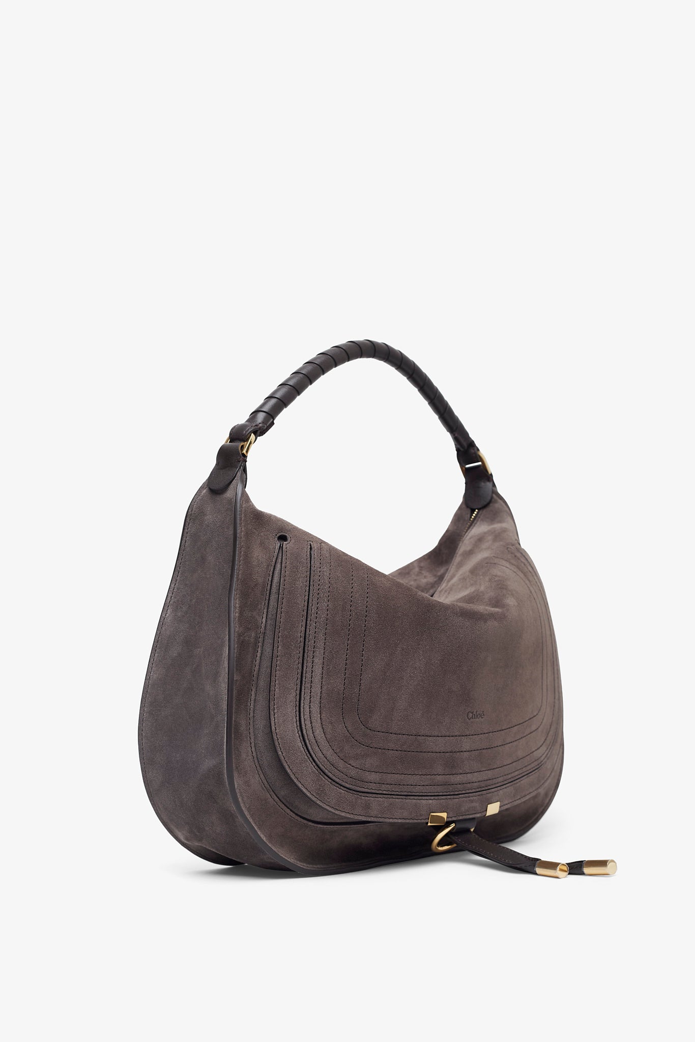 Marcie medium dark brown shoulder bag
