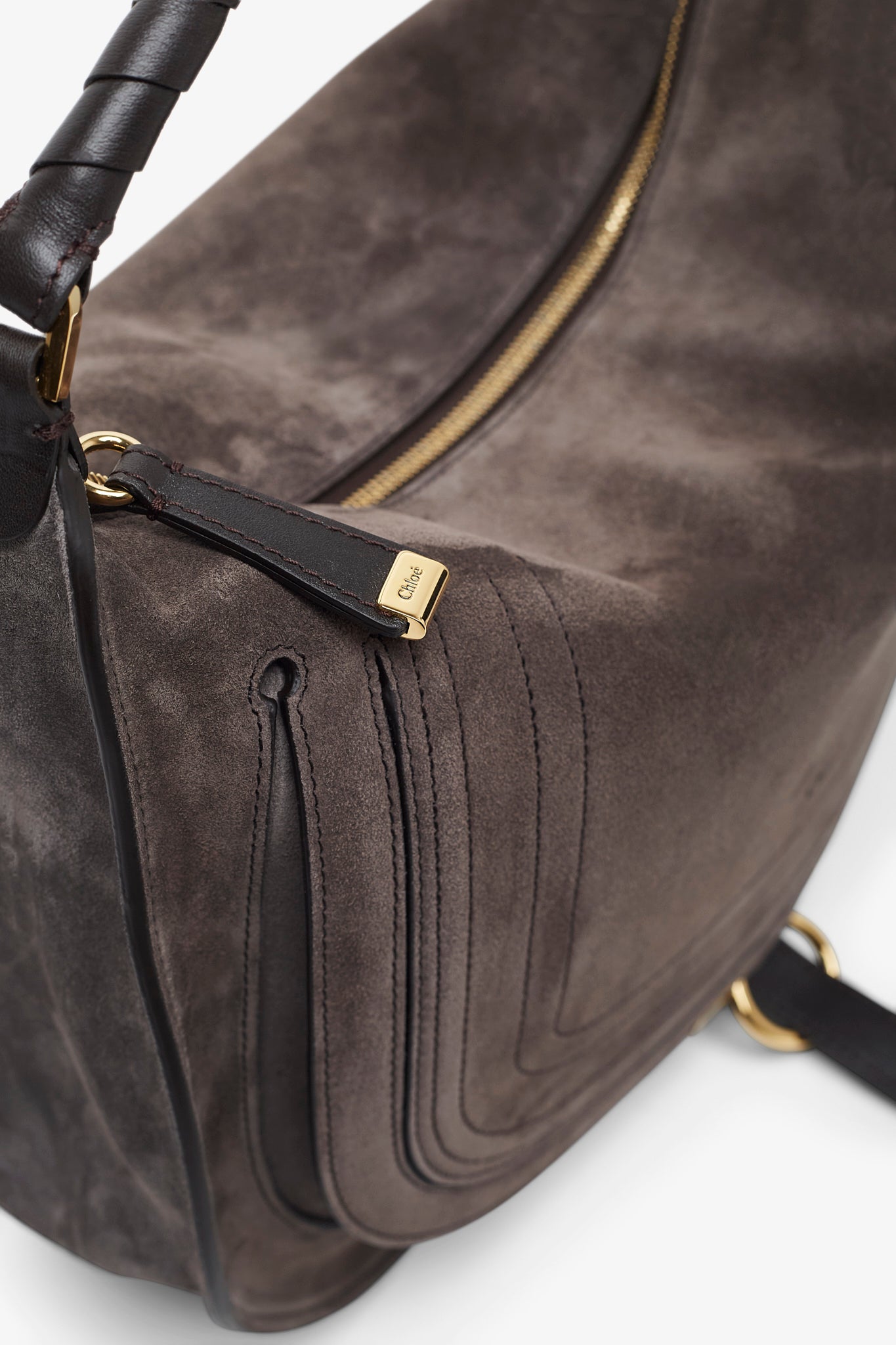 Marcie medium dark brown shoulder bag