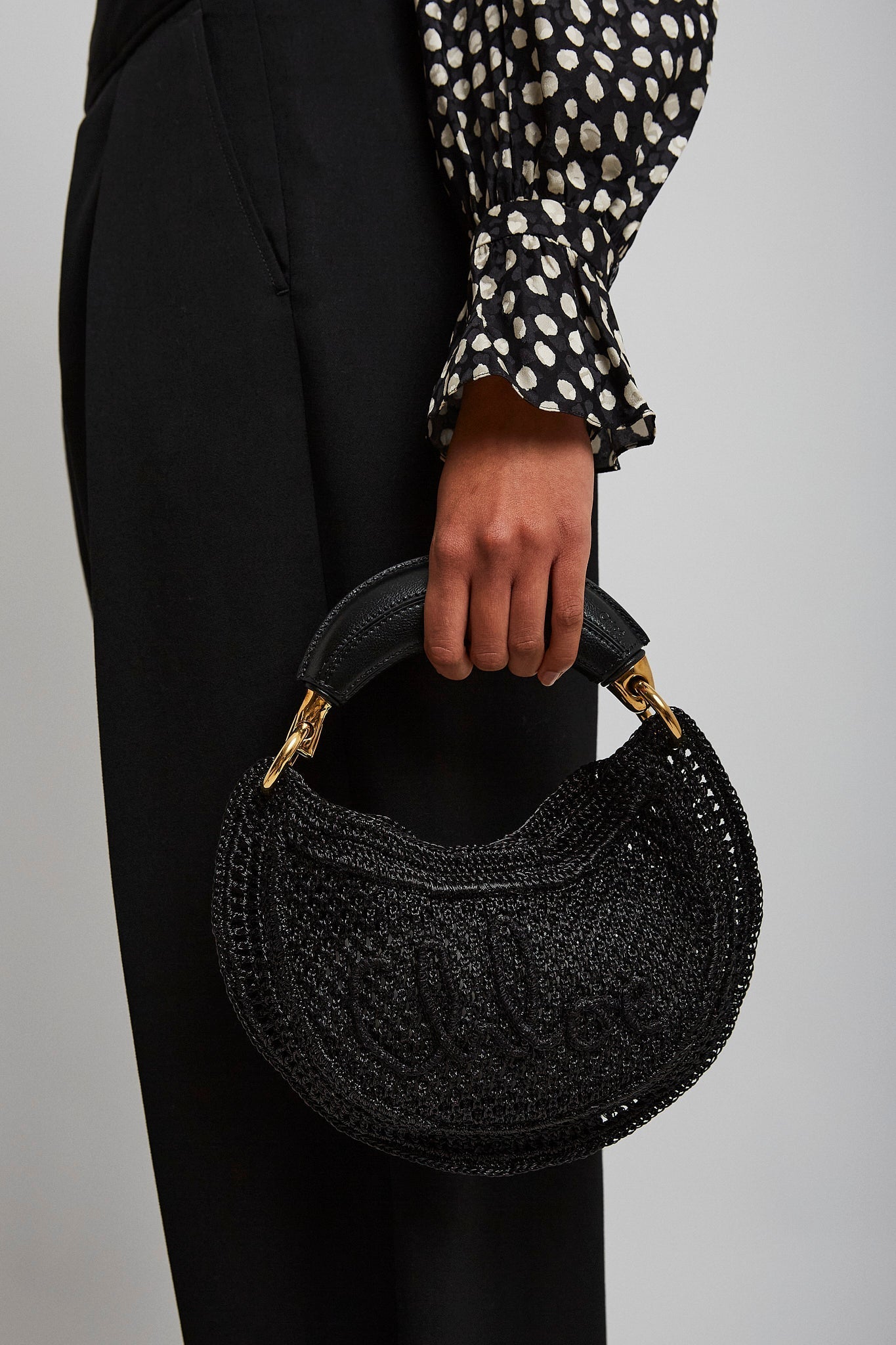 Summer Banana mini black bag