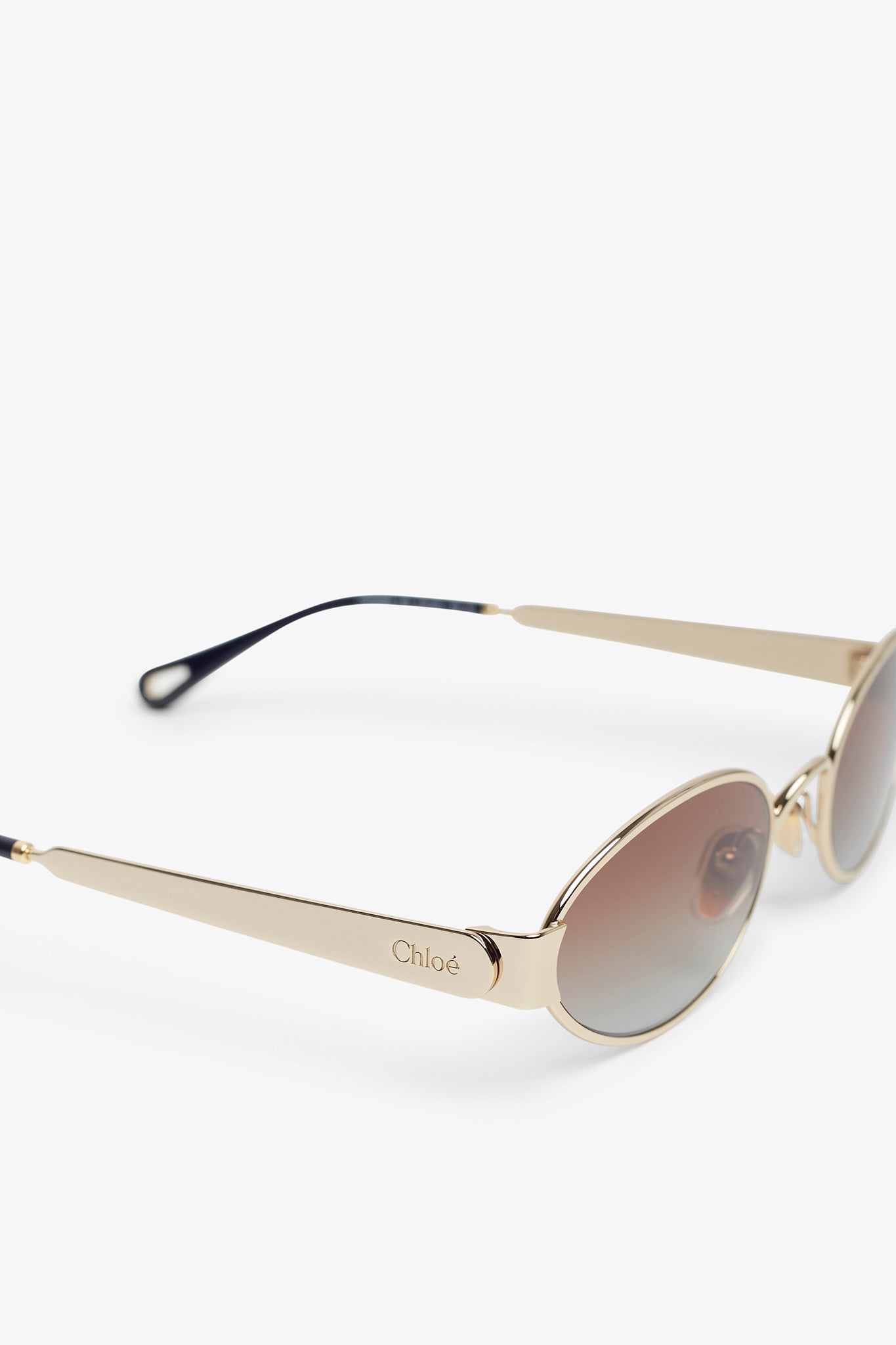 Aly gold brown sunglasses