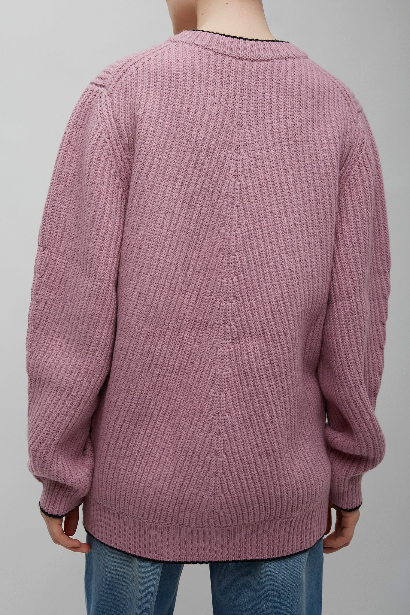 Misty mauve knitted cardigan