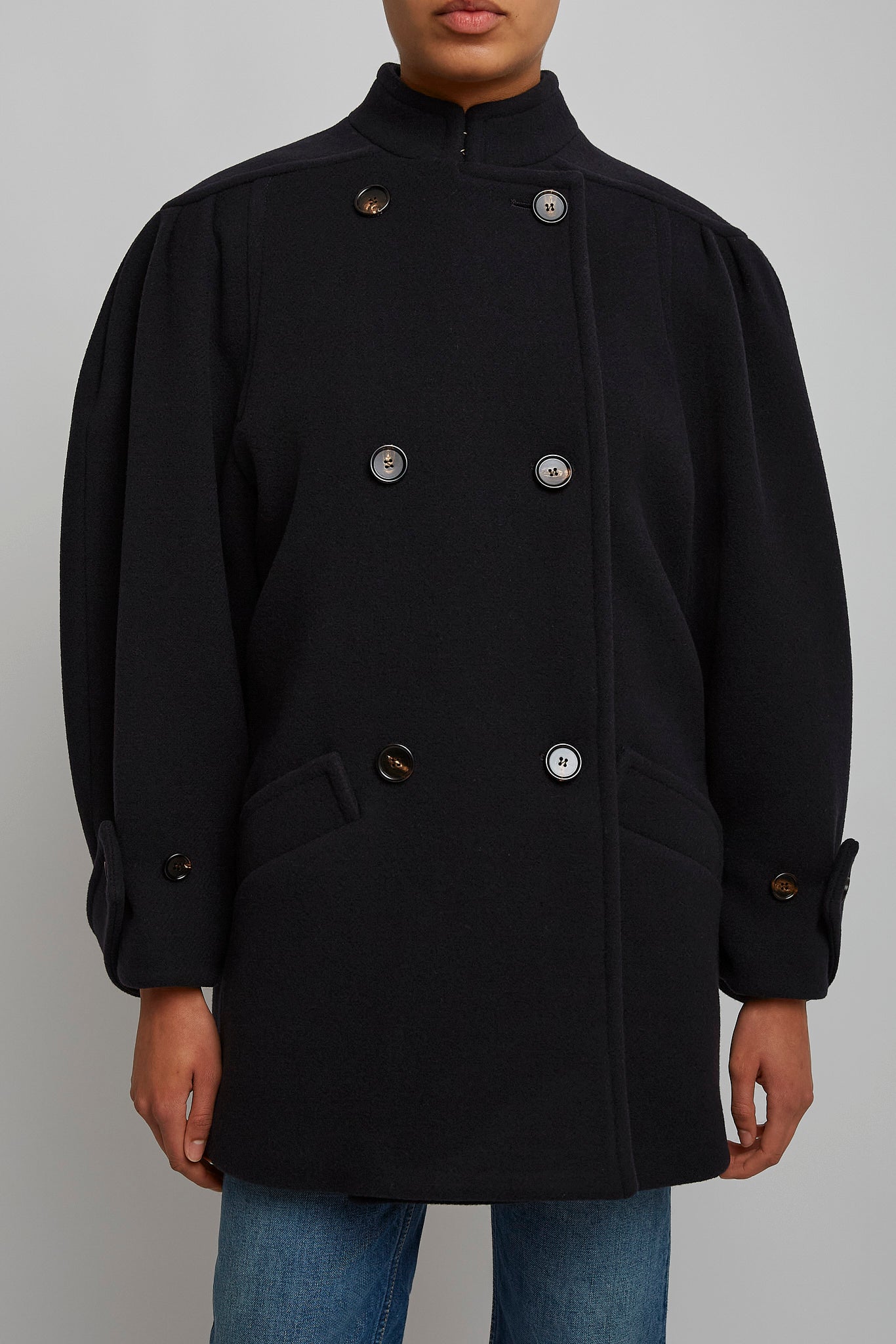 Iconic navy wool jacket