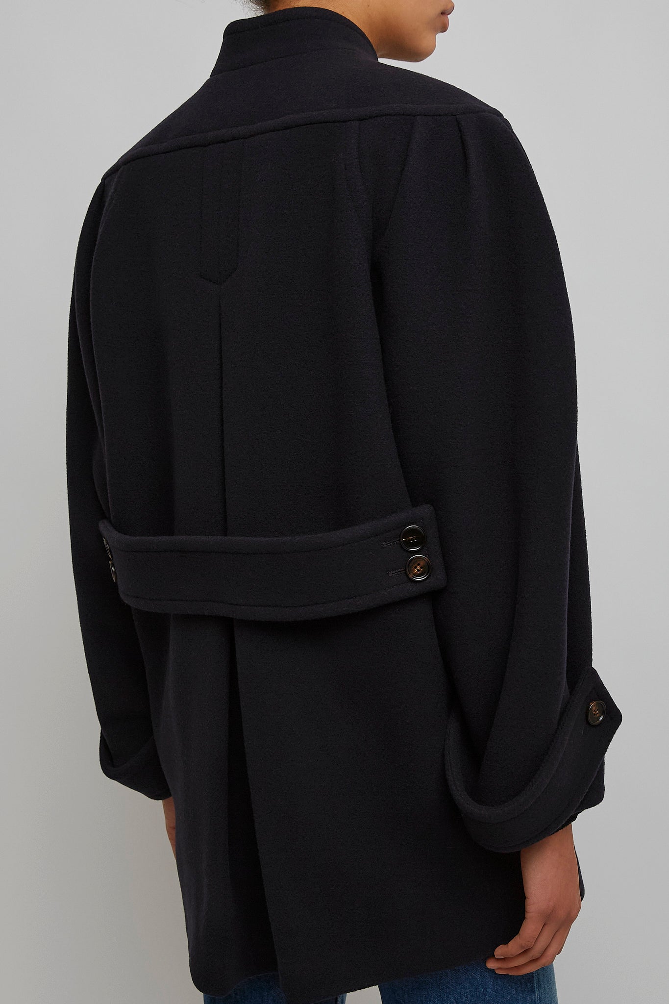 Iconic navy wool jacket