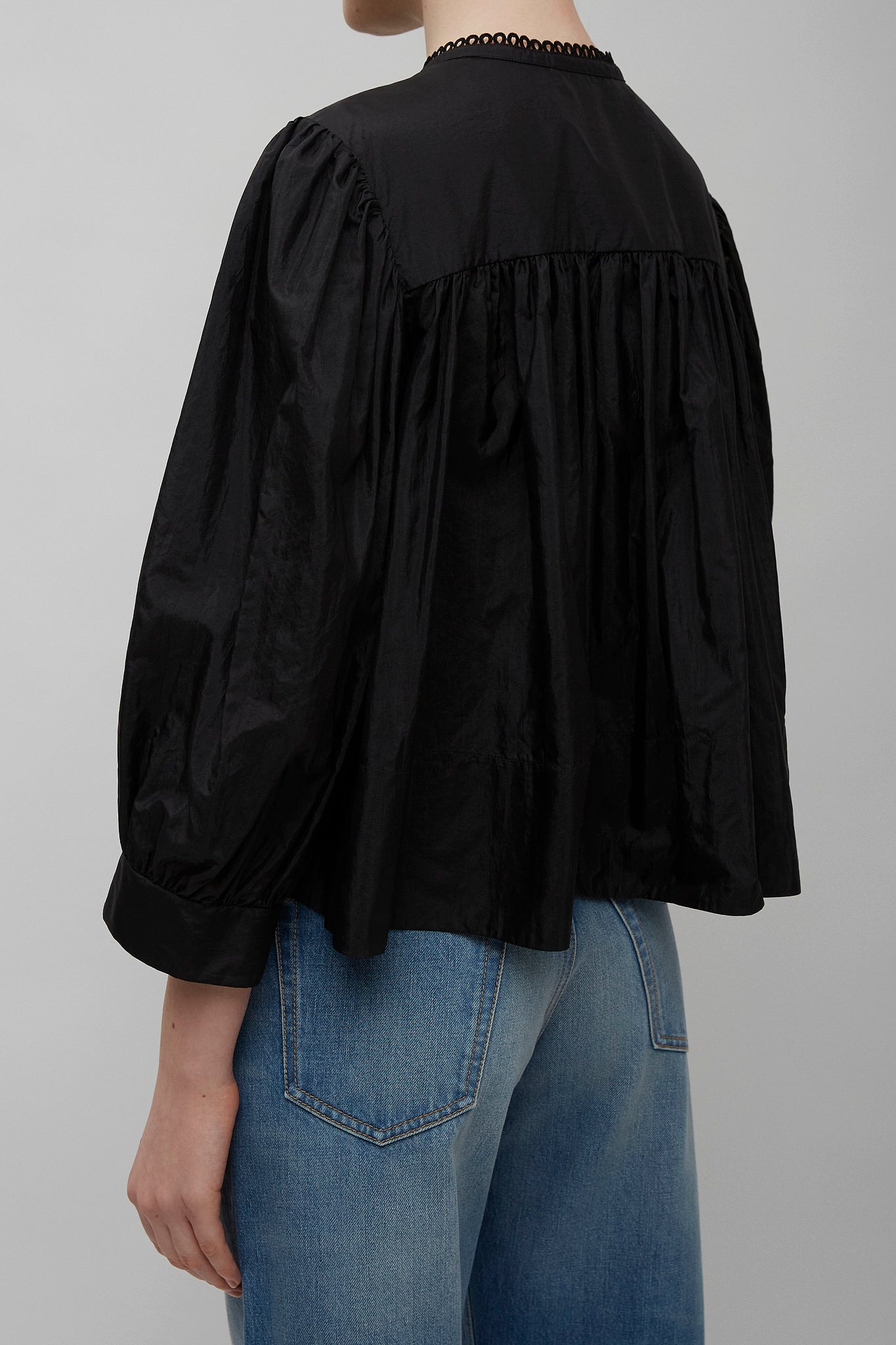 Black lace blouse
