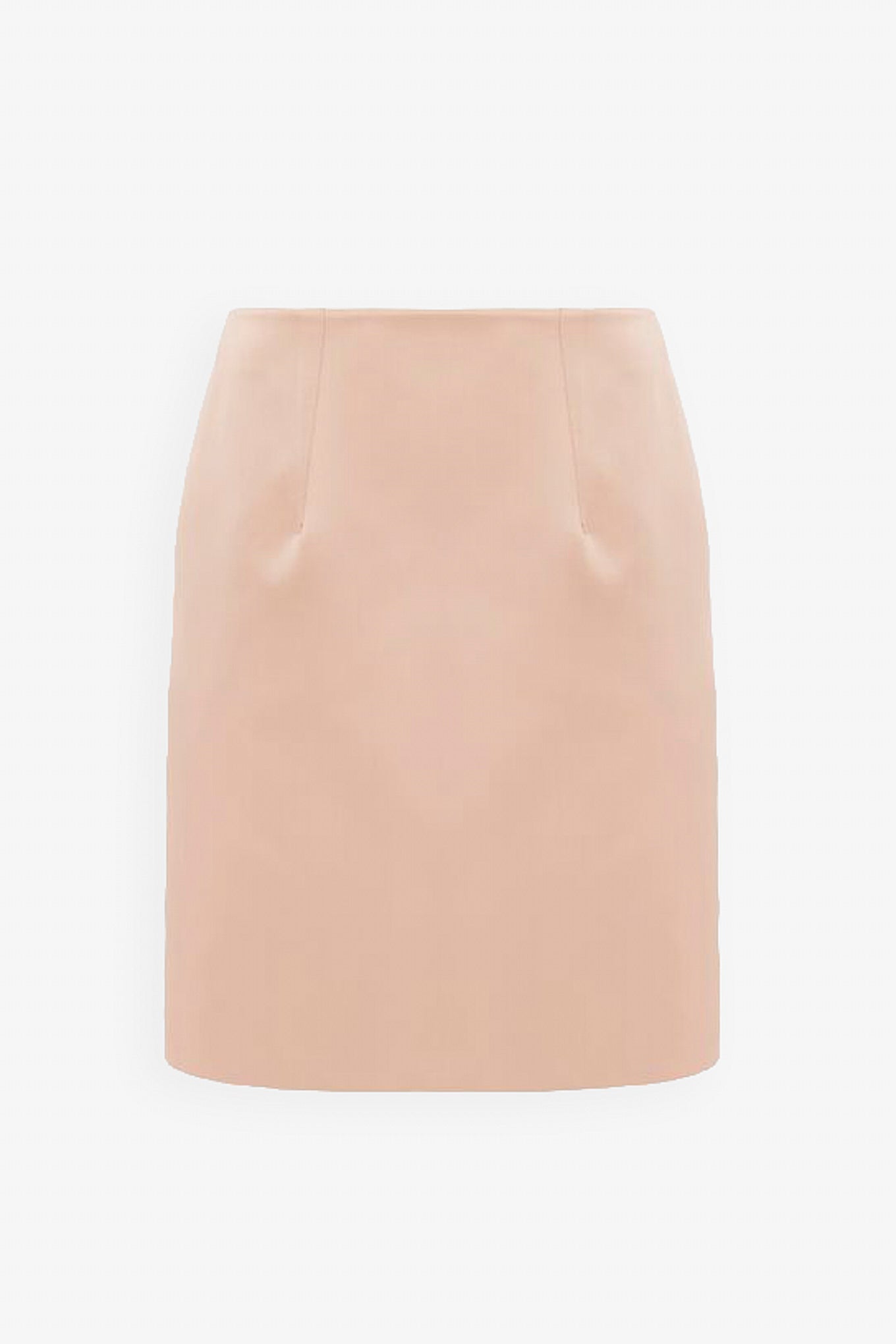 Rose dust satin skirt