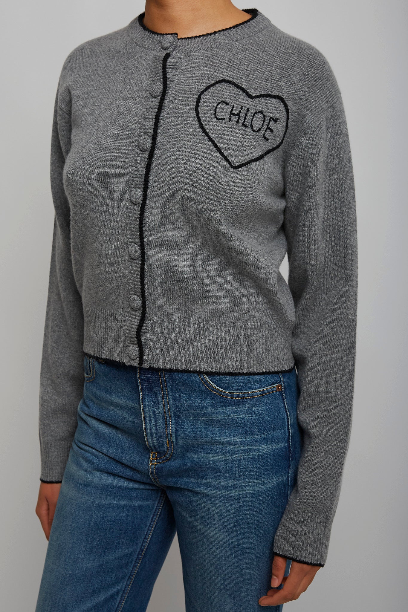 Divine grey knitted cardigan