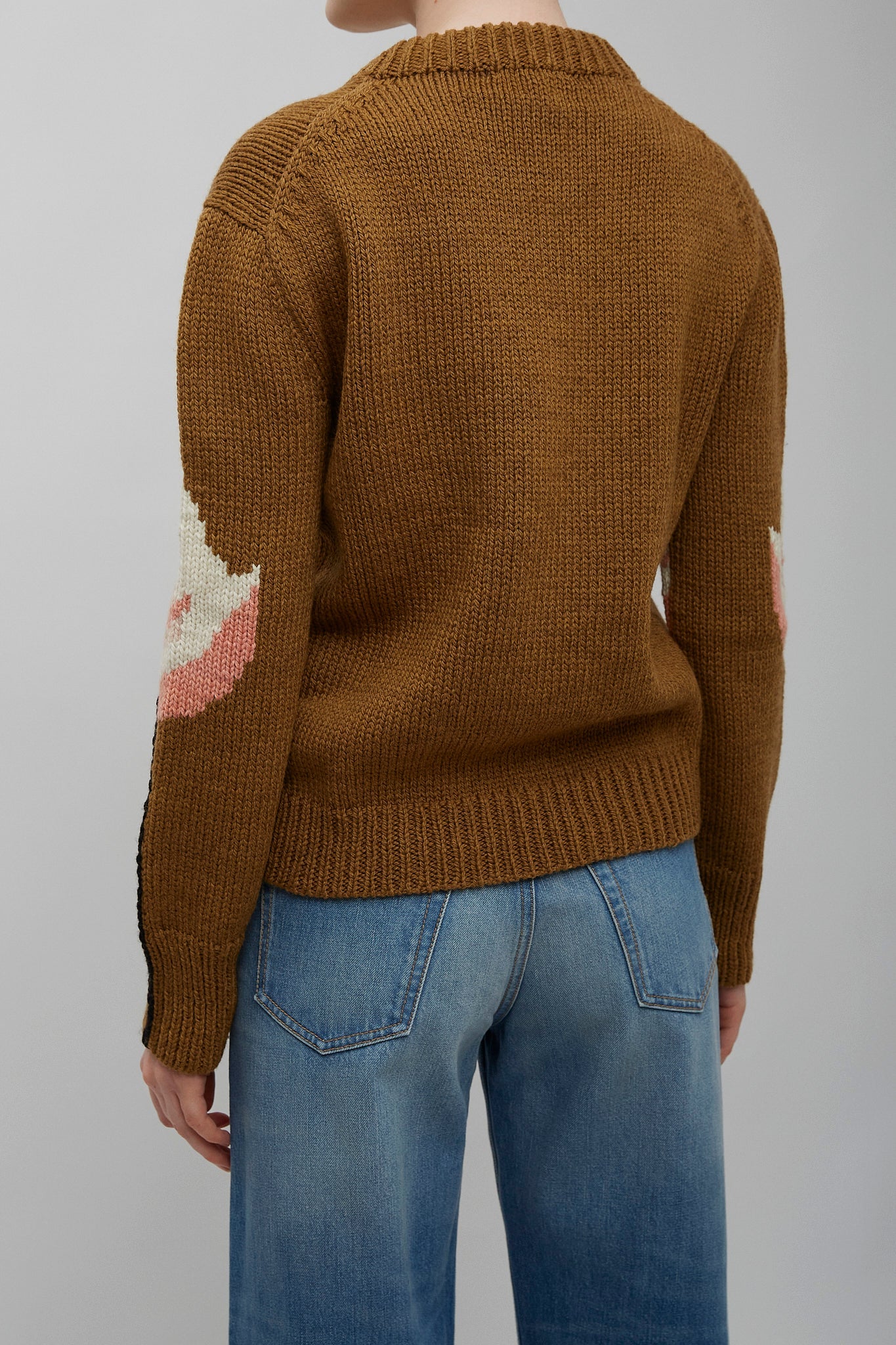 Flamingo knitted wool sweater