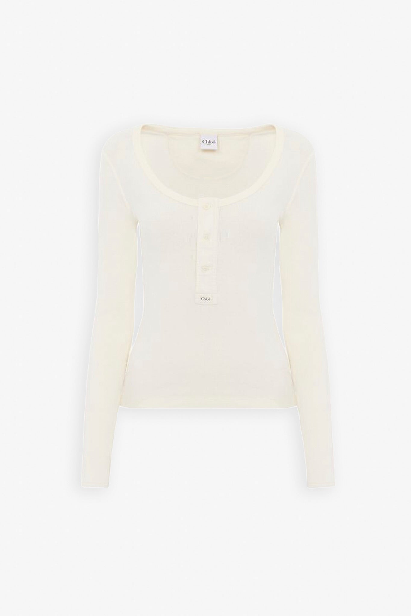 Iconic white henley top