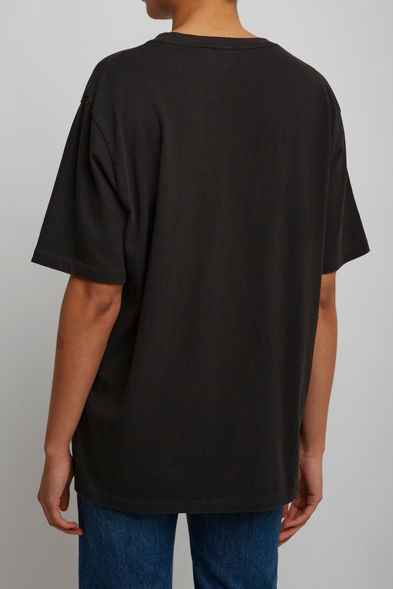 Logo black flamingo cotton t-shirt