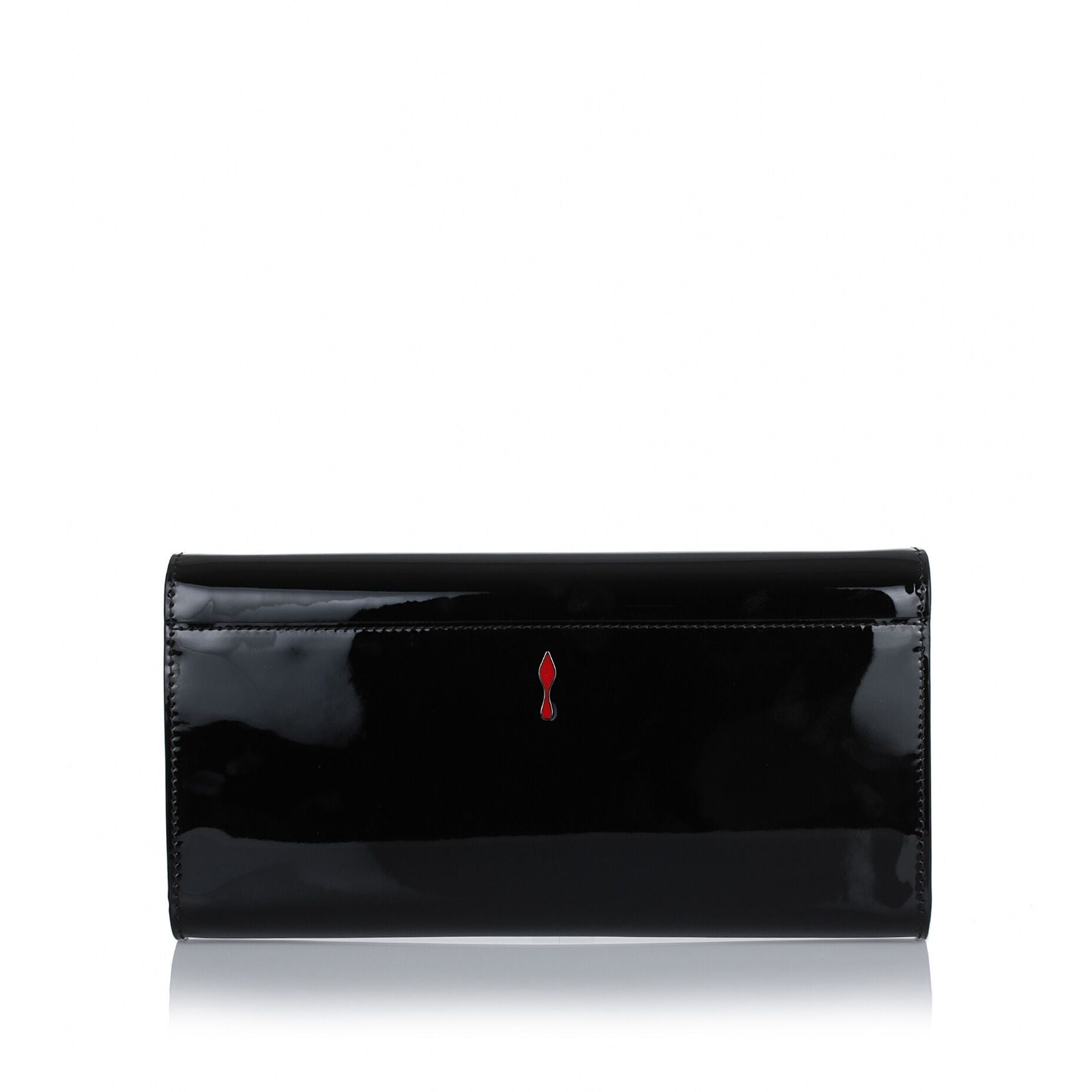 Vero Dodat black patent leather clutch