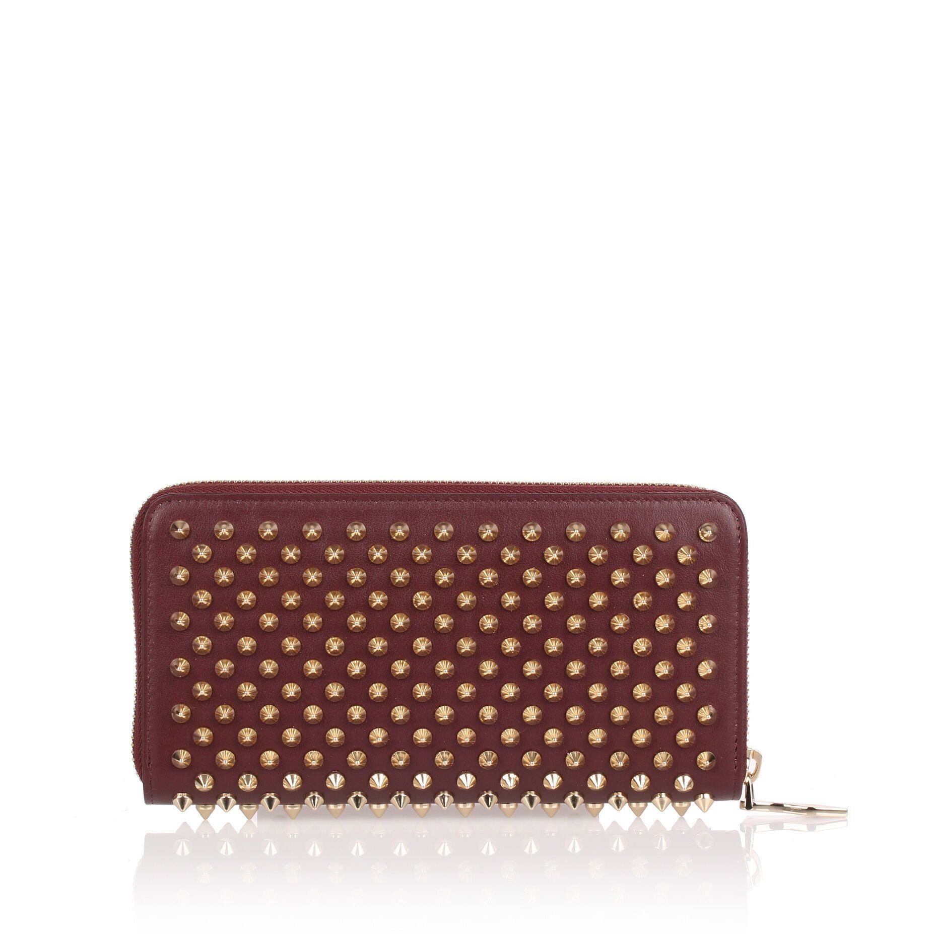 Panettone bordeaux spikes wallet