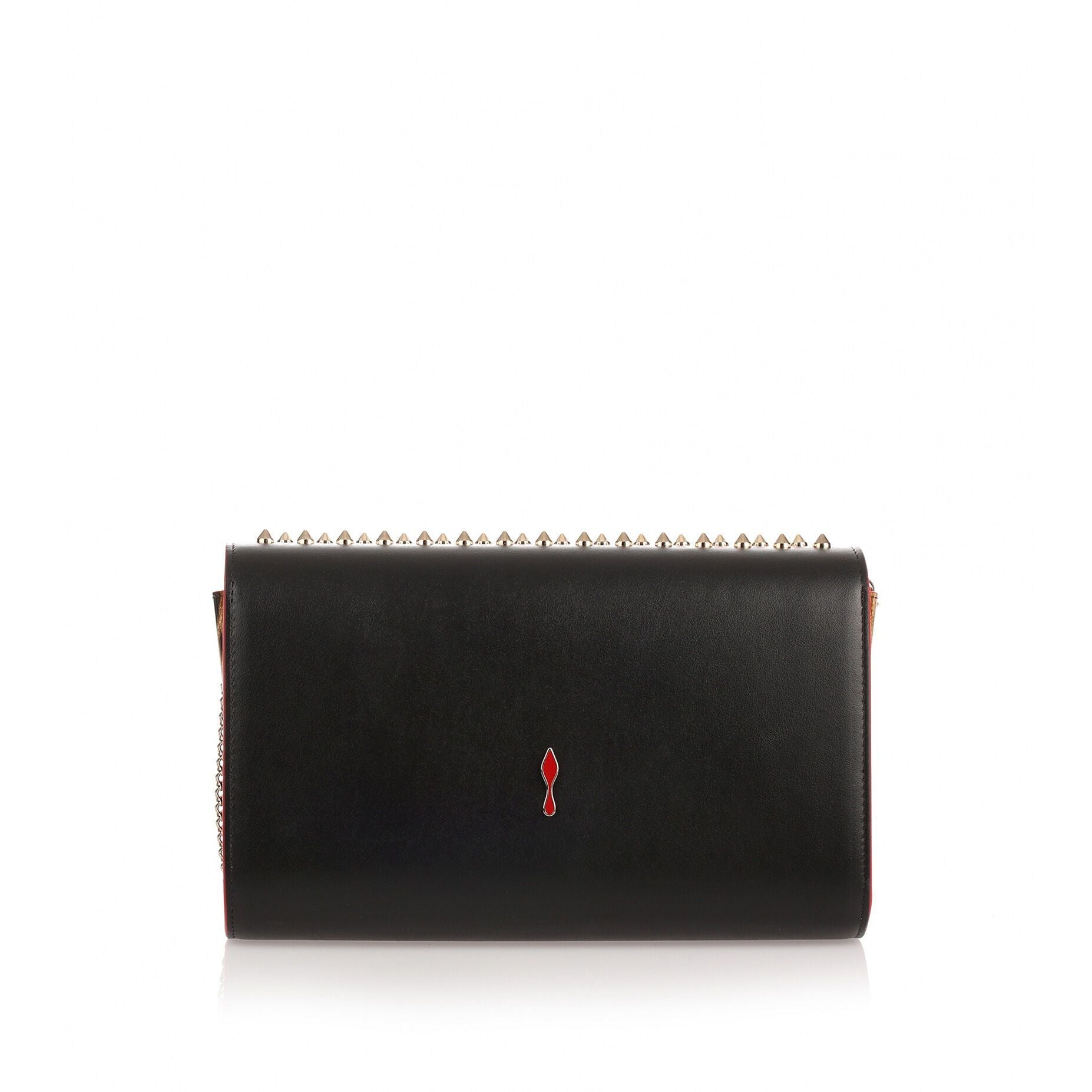 Paloma black spikes clutch