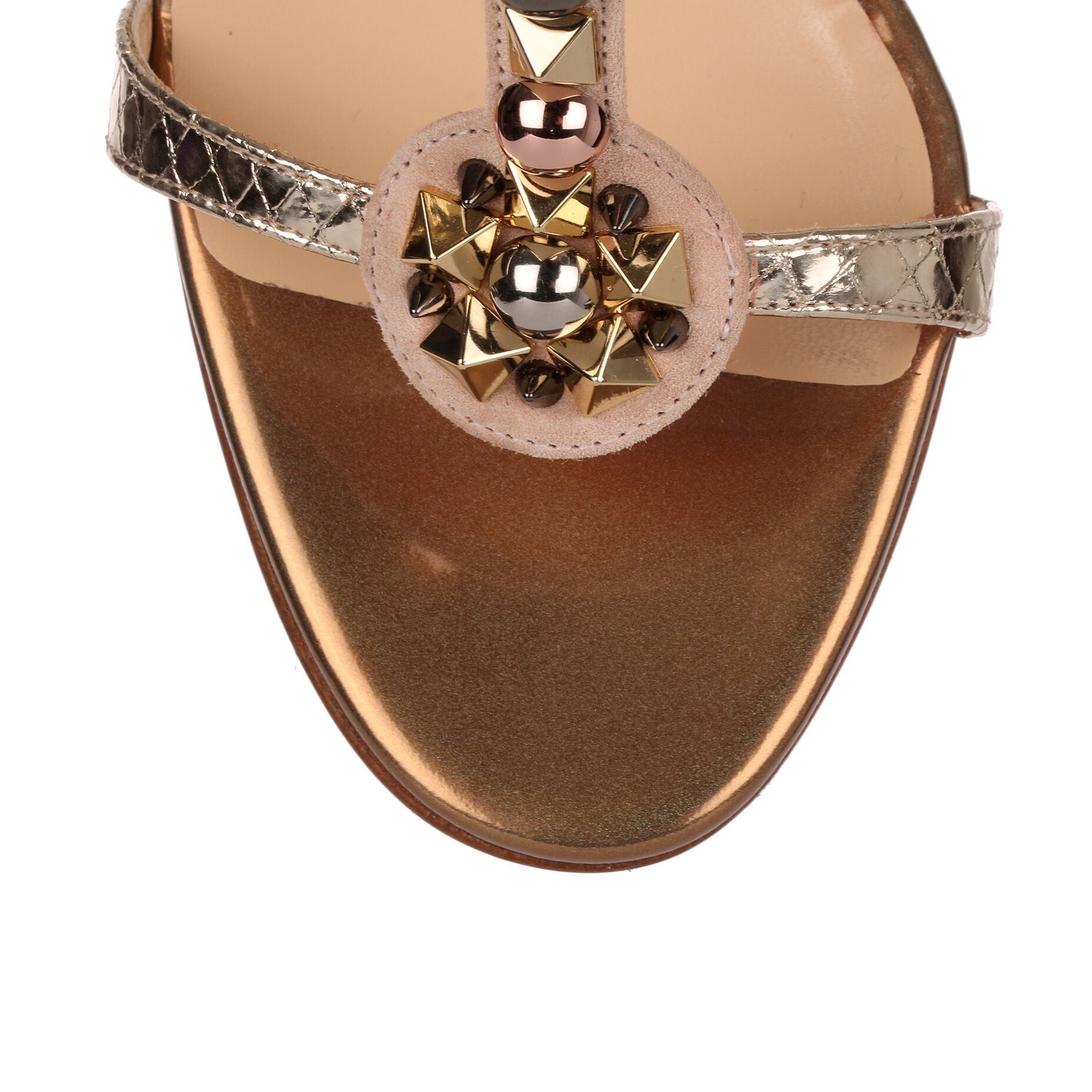 Kaleitop 85 metallic leather sandal